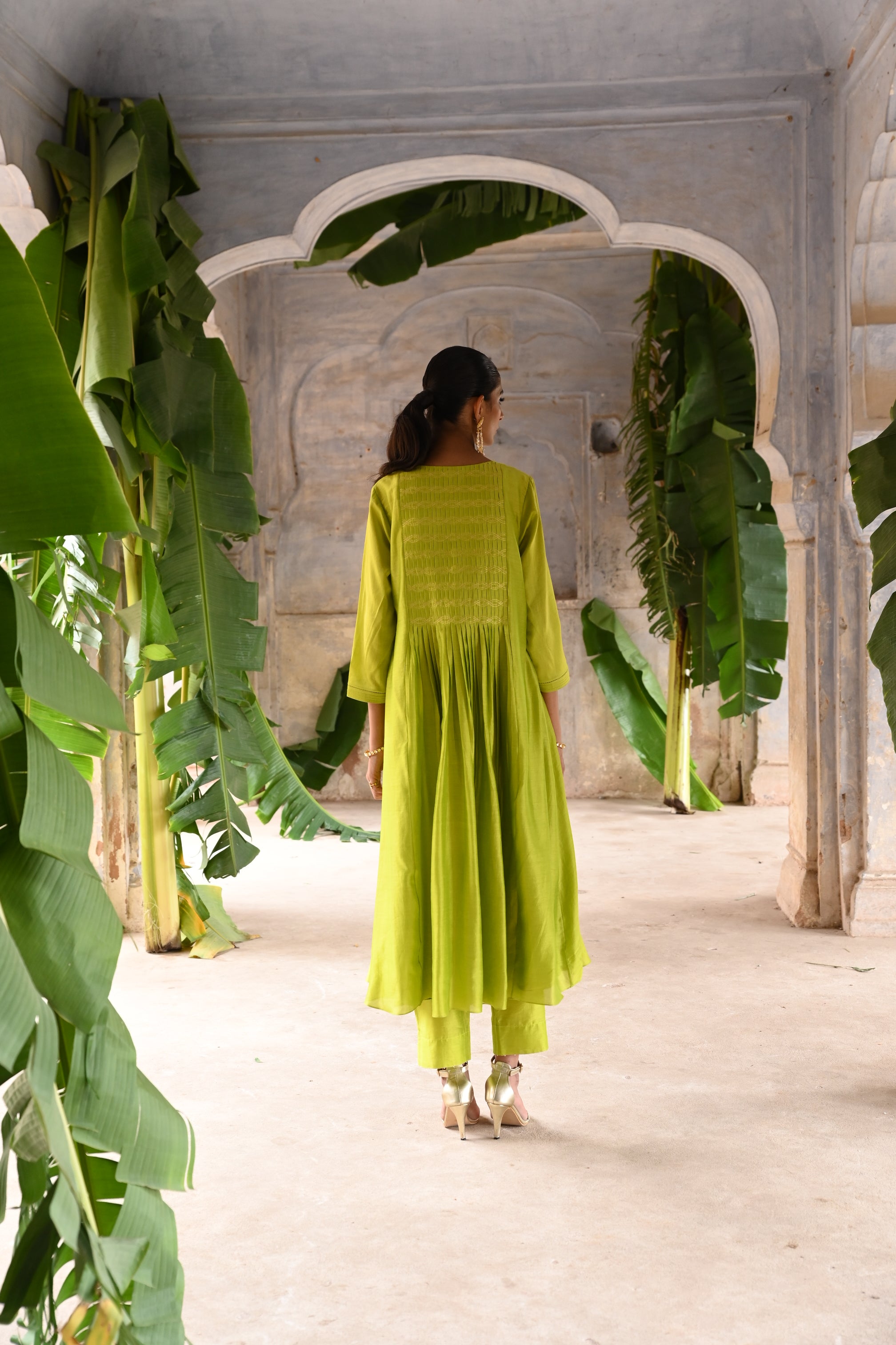 Lime Green co-ordinated kurta set