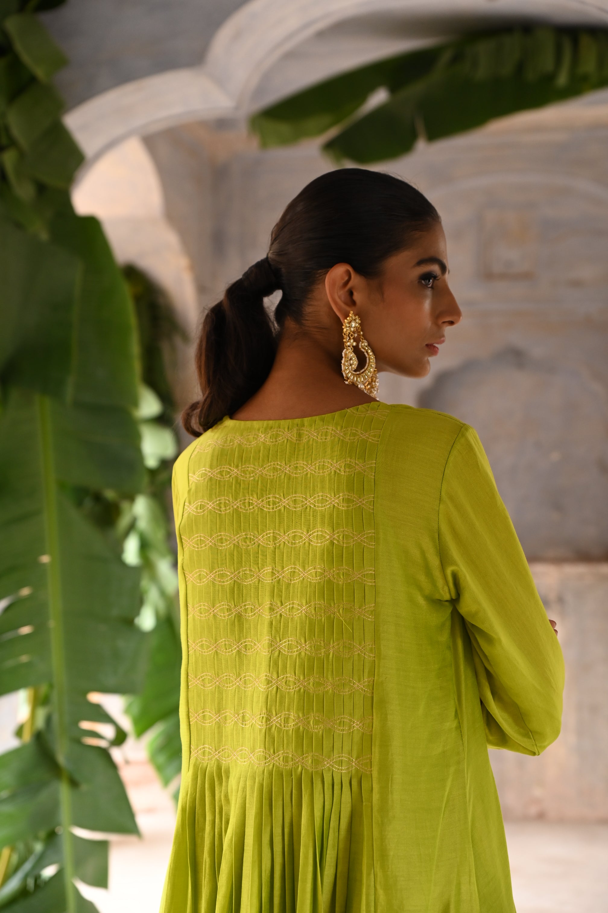 Lime Green co-ordinated kurta set