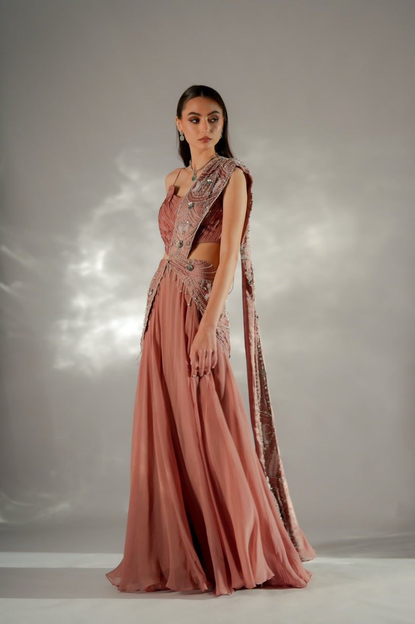 Moon veil Drape Saree