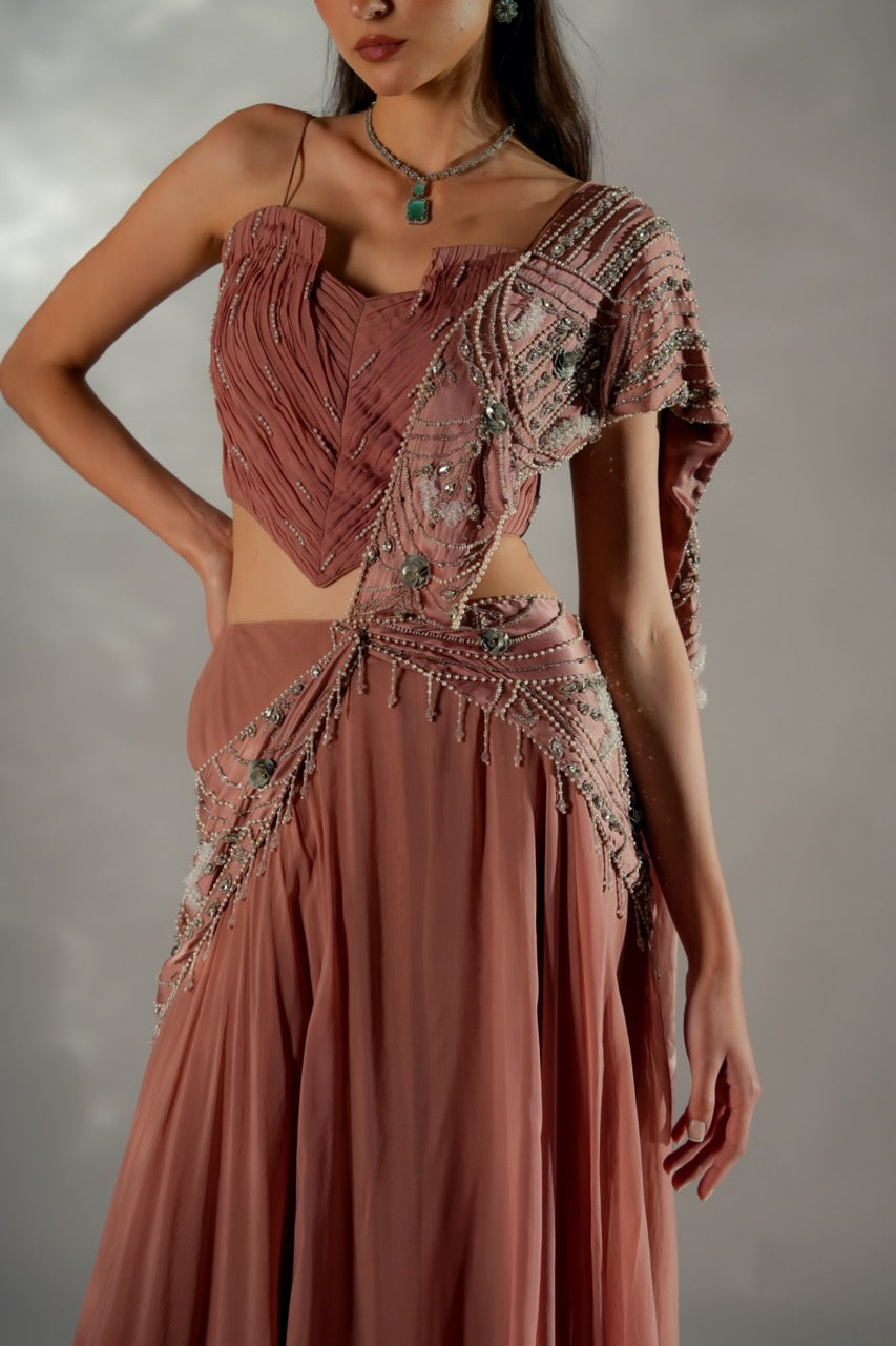 Moon veil Drape Saree