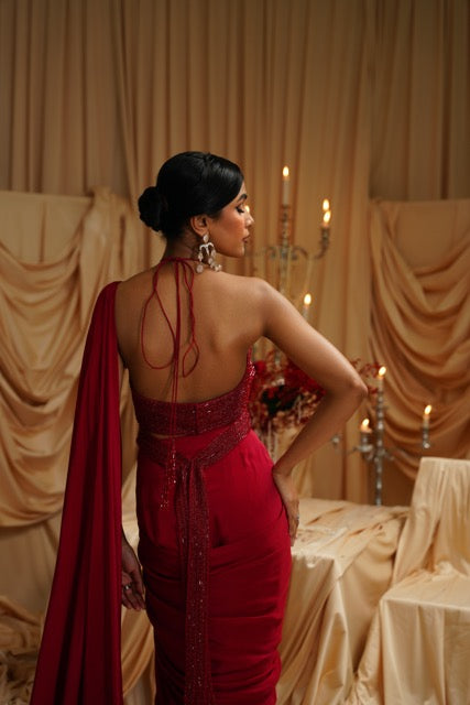 Cloe Drape Saree set