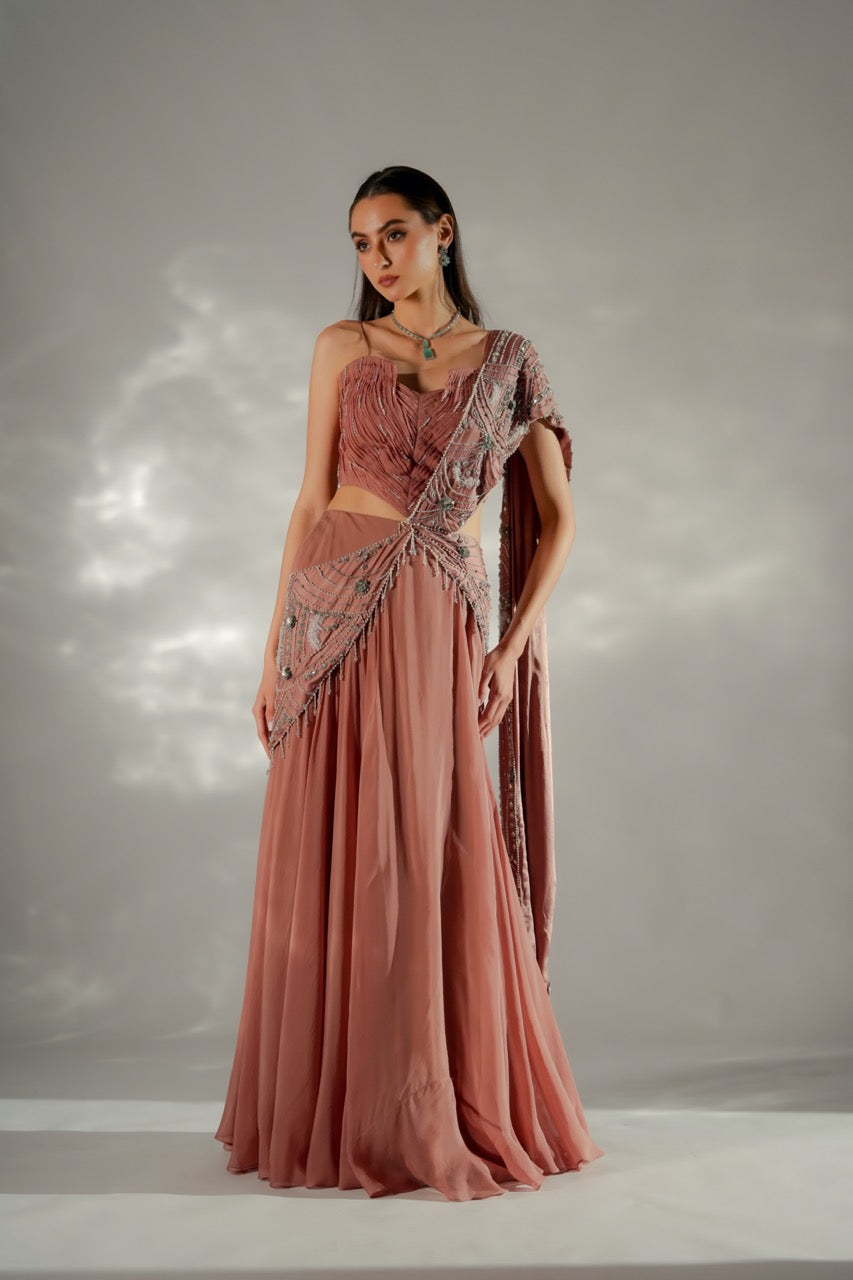 Moon veil Drape Saree