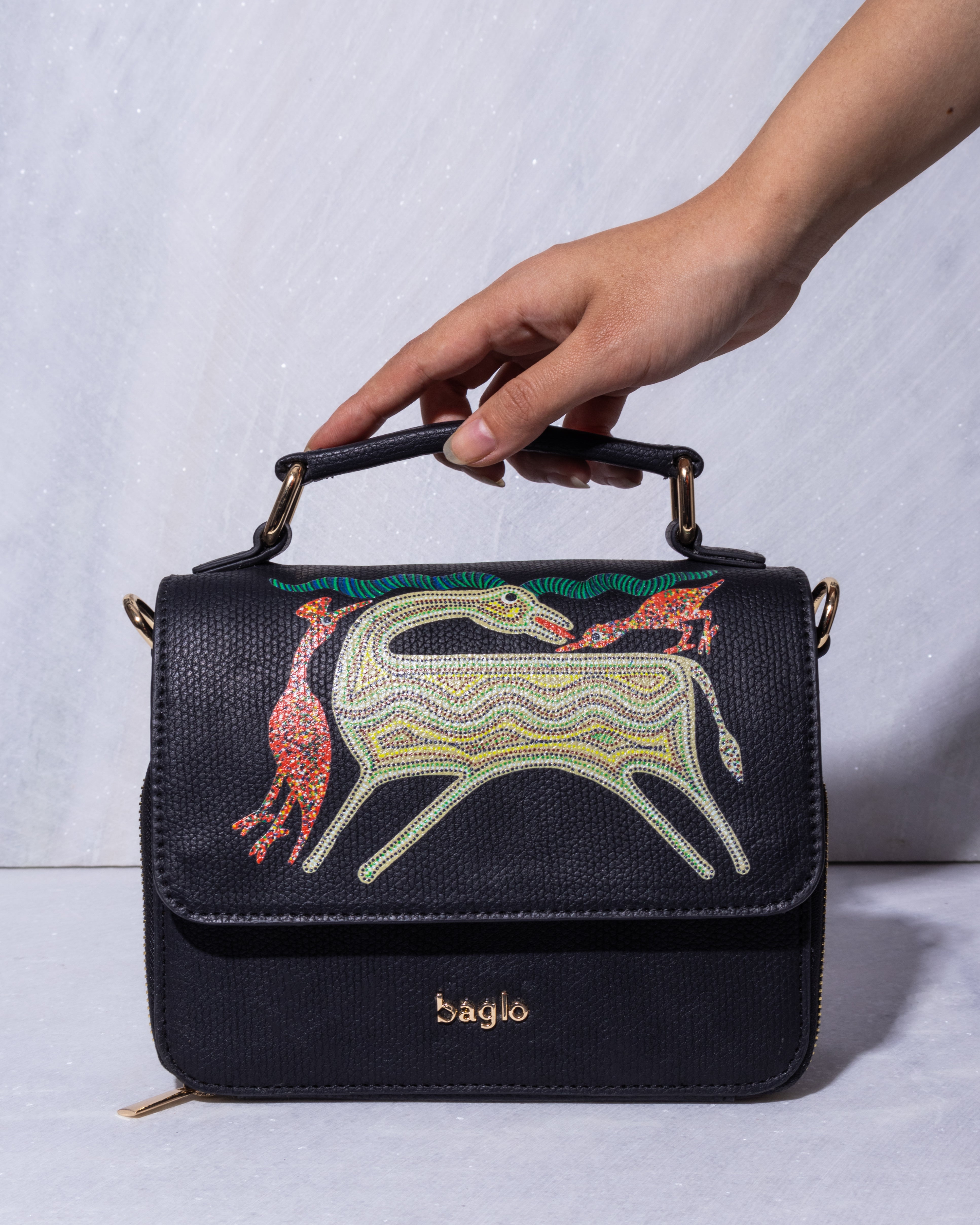 ANIMAL BUNDLE BOX BAG Black
