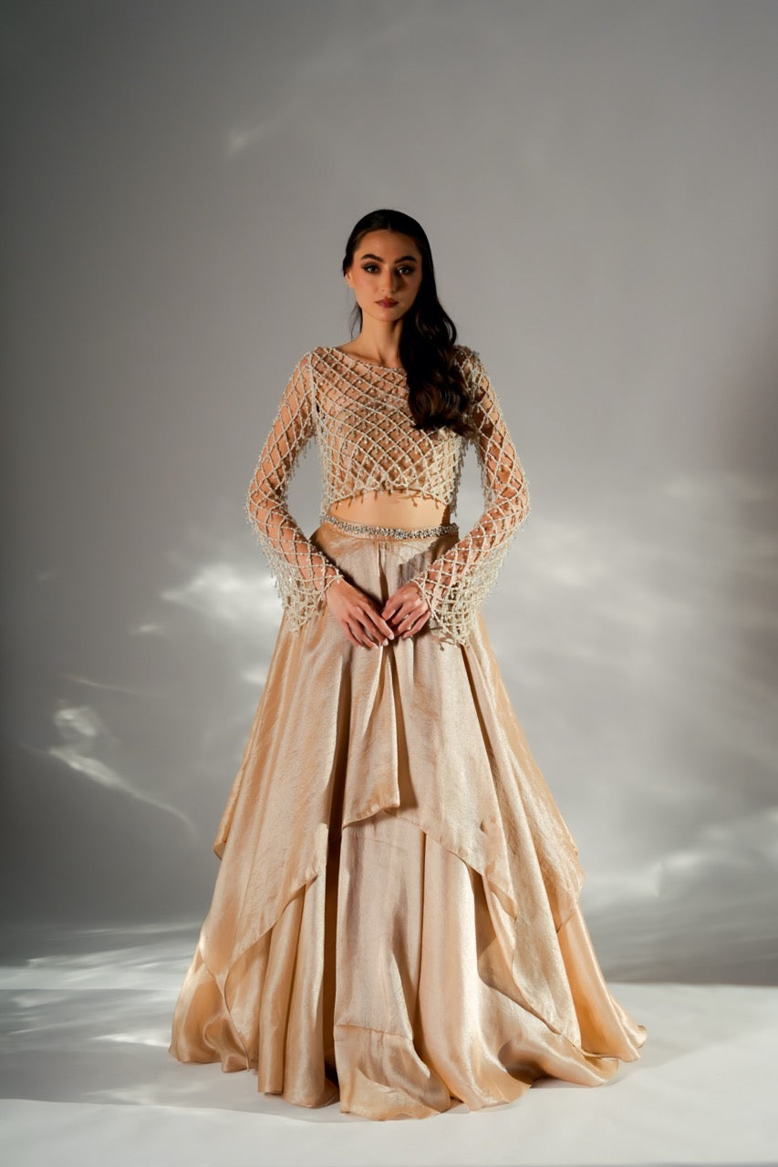 Celeste Drape skirt co-ord set