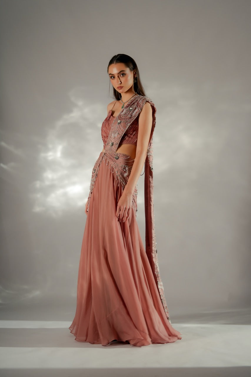 Moon veil Drape Saree