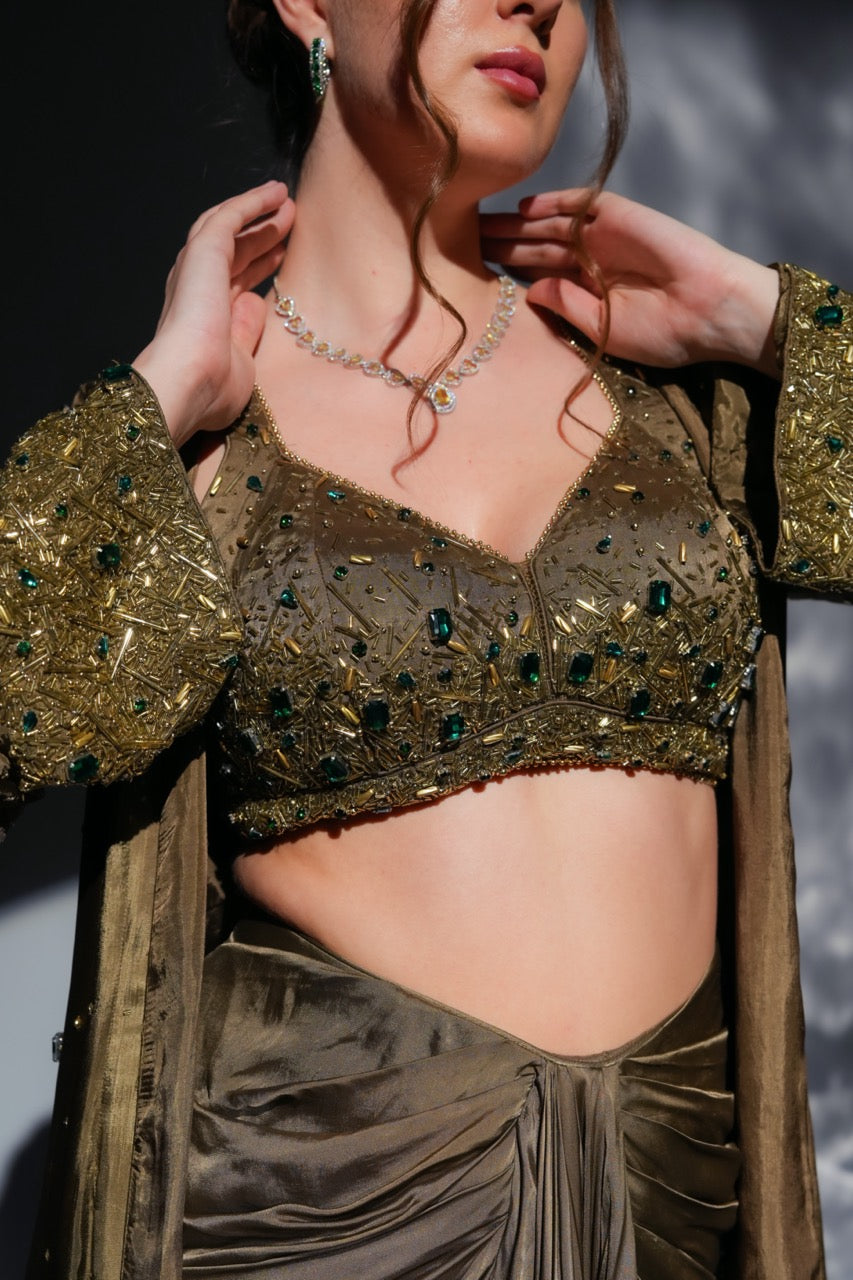 Aurora Drape skirt Jacket