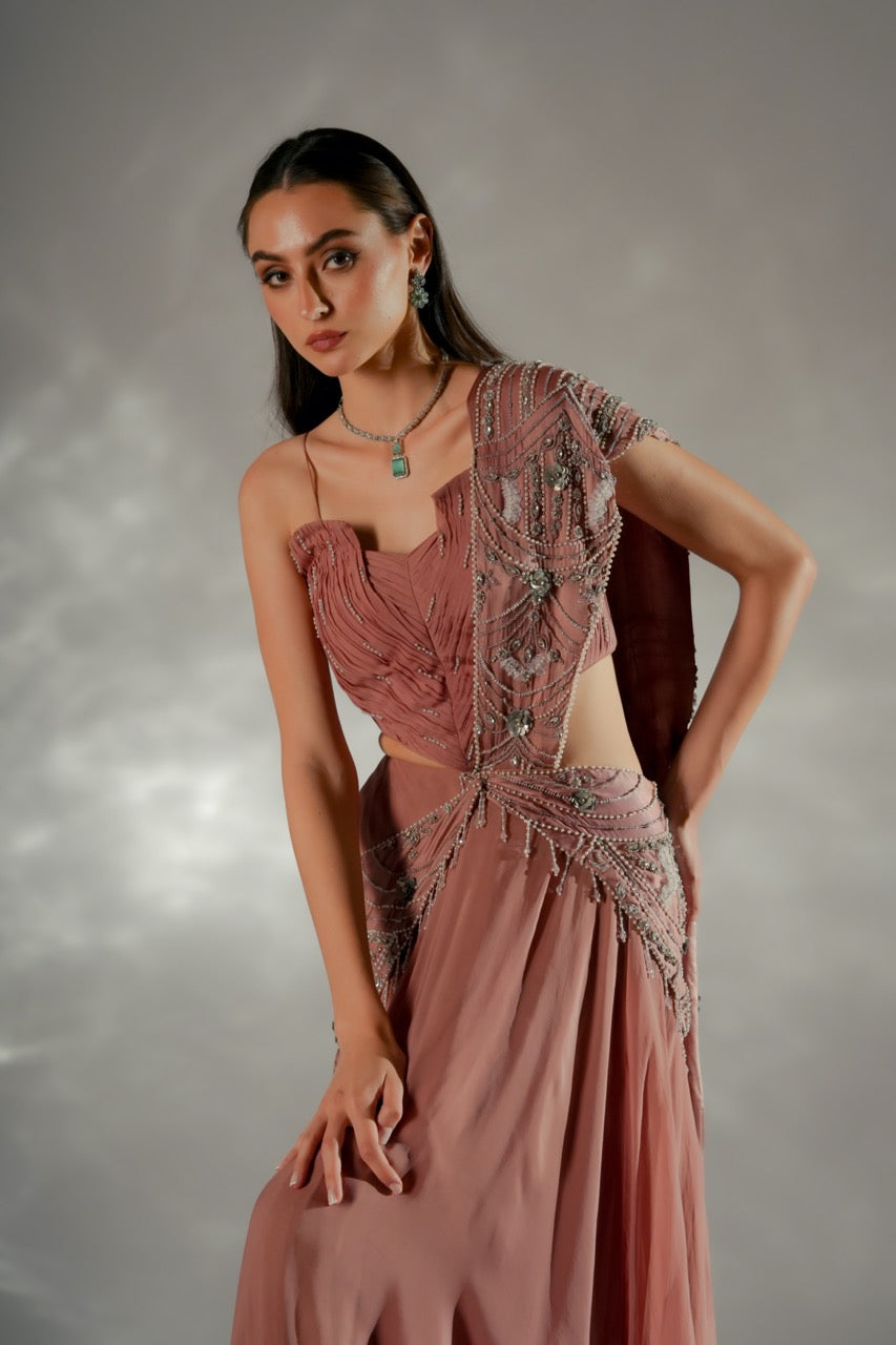 Moon veil Drape Saree