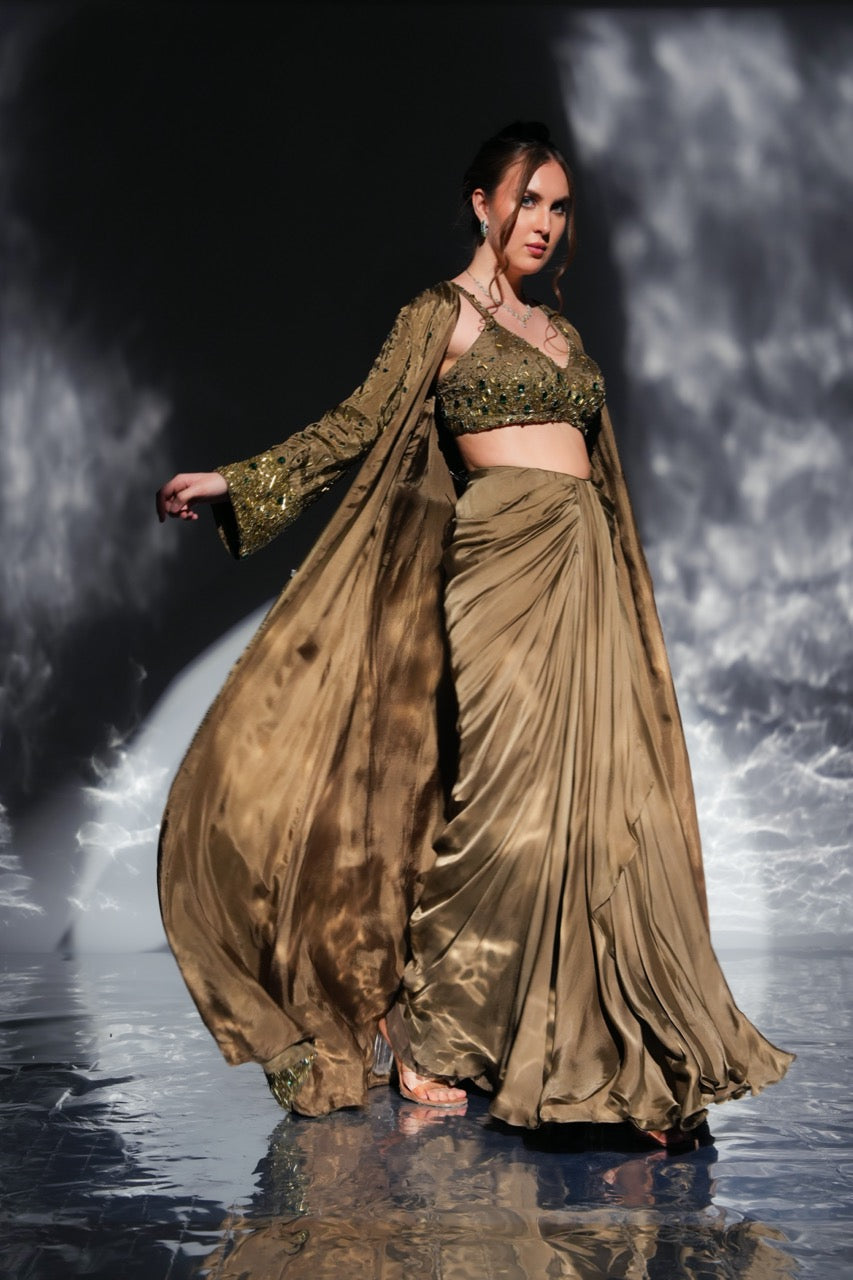 Aurora Drape skirt Jacket