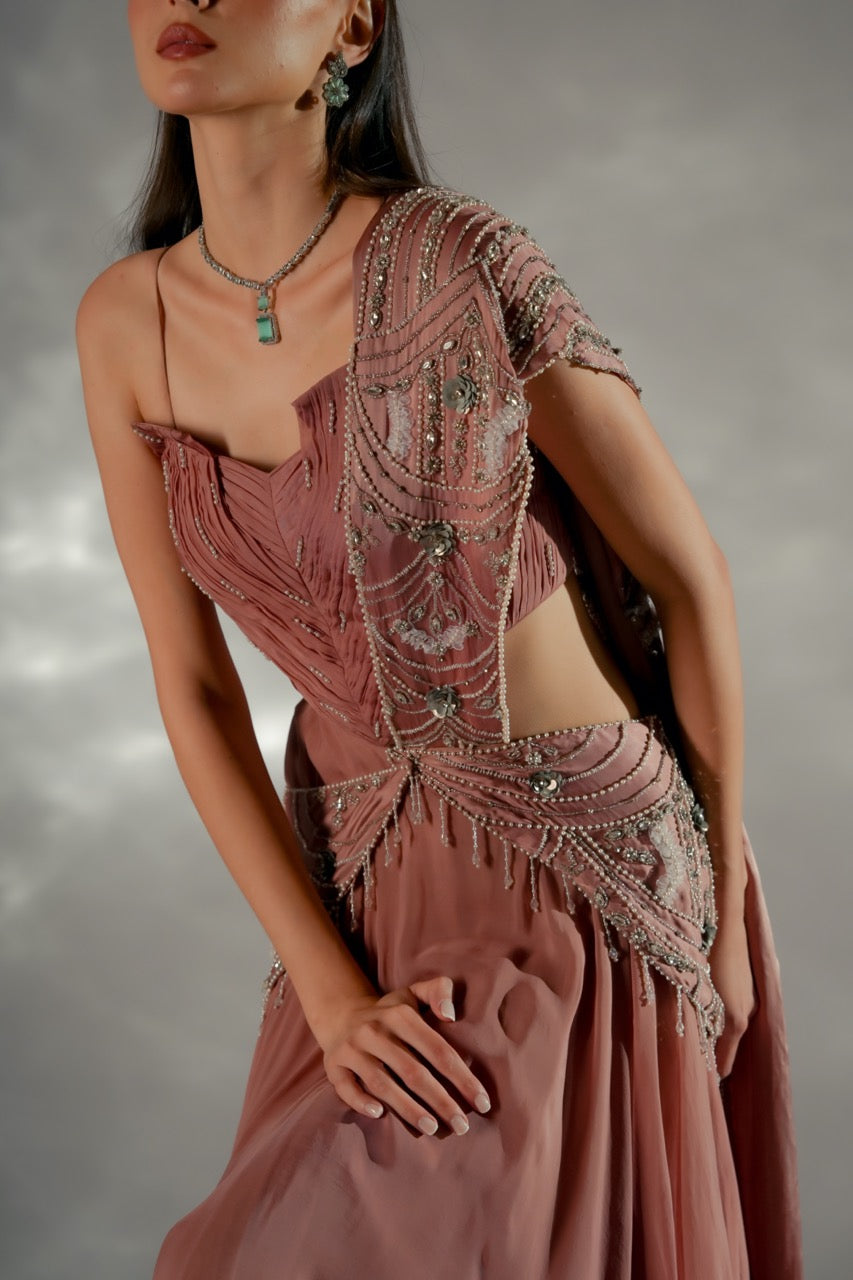 Moon veil Drape Saree