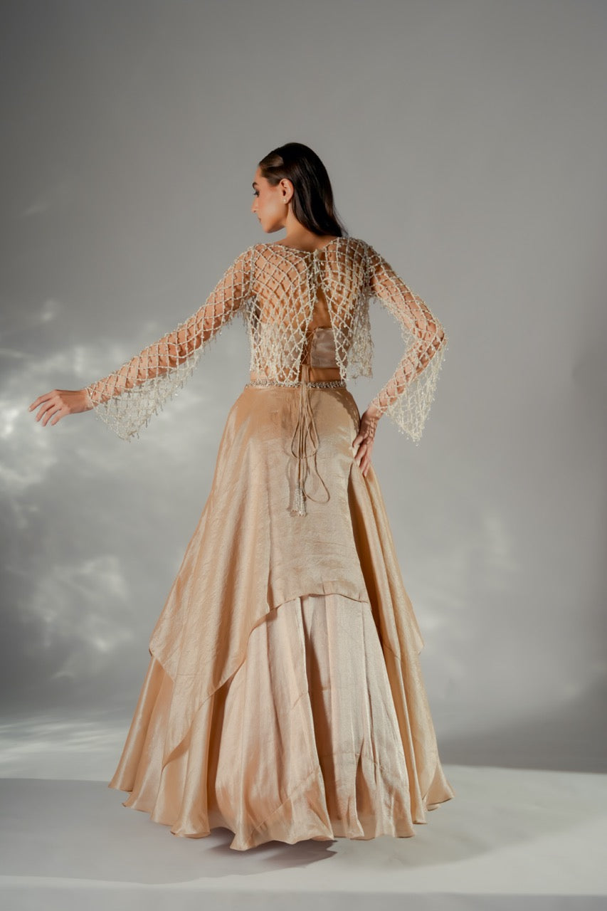 Celeste Drape skirt co-ord set