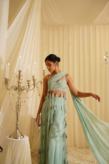 Oliver Crop-top Sharara Set