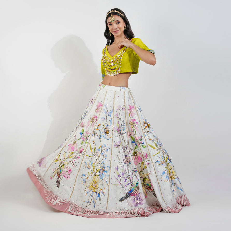 Summer floral Lehenga Set