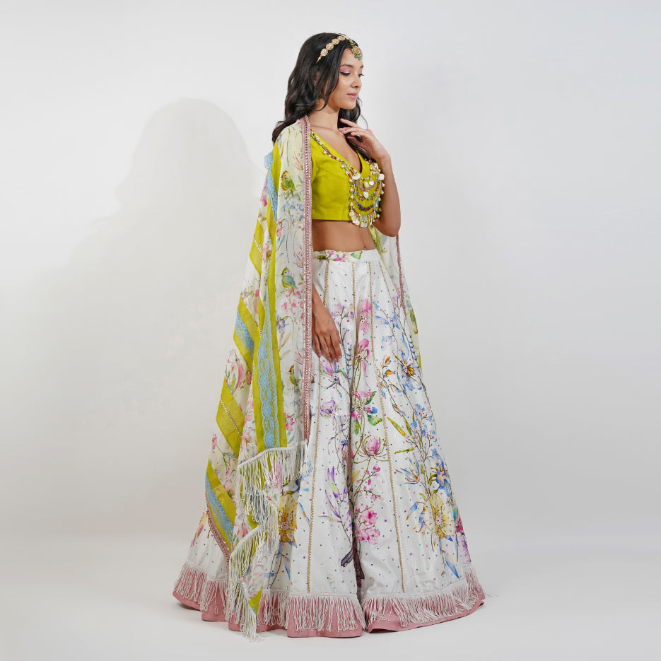 Summer floral Lehenga Set