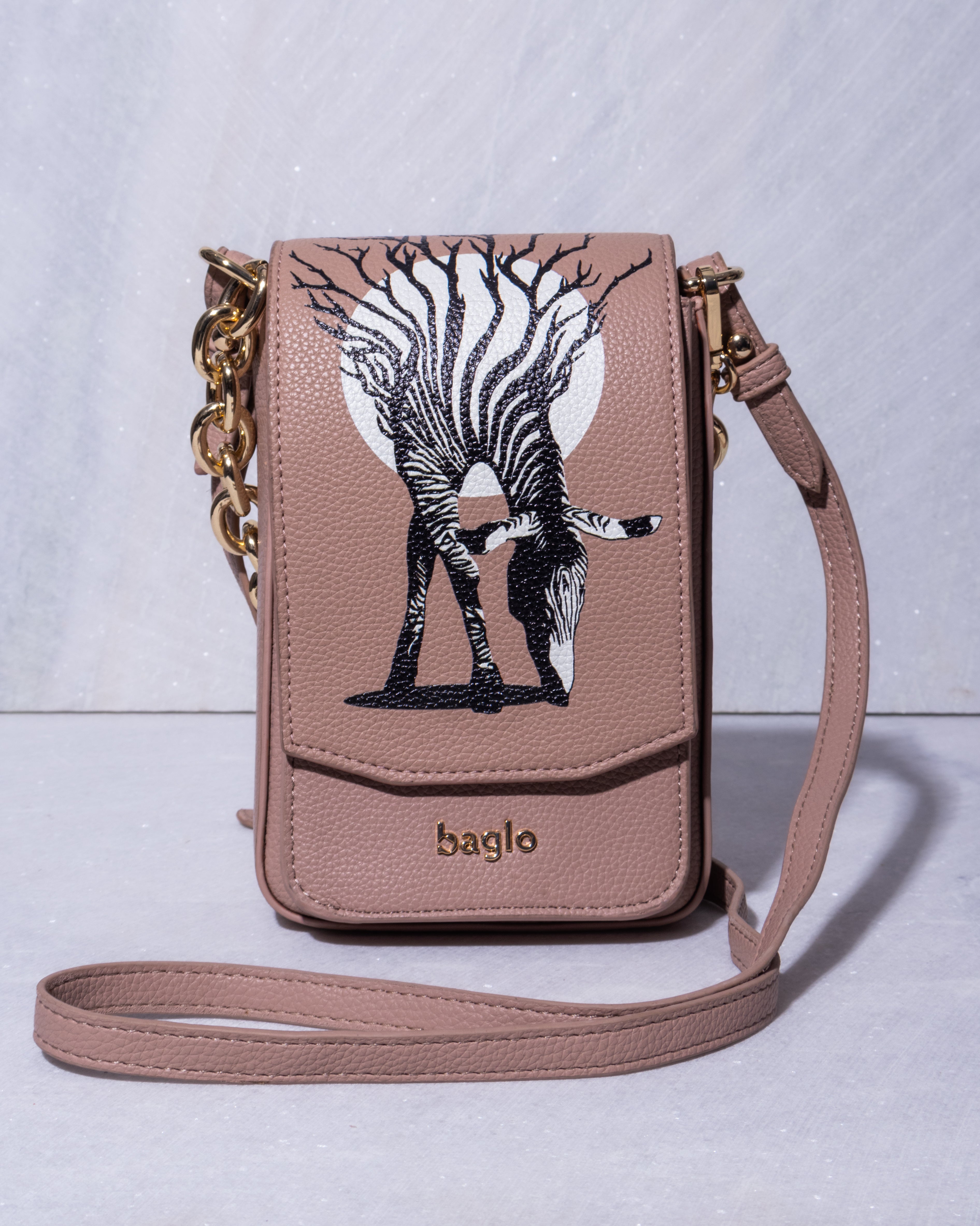 ANIMAL BUNDLE TELEPHONE BAG Pink
