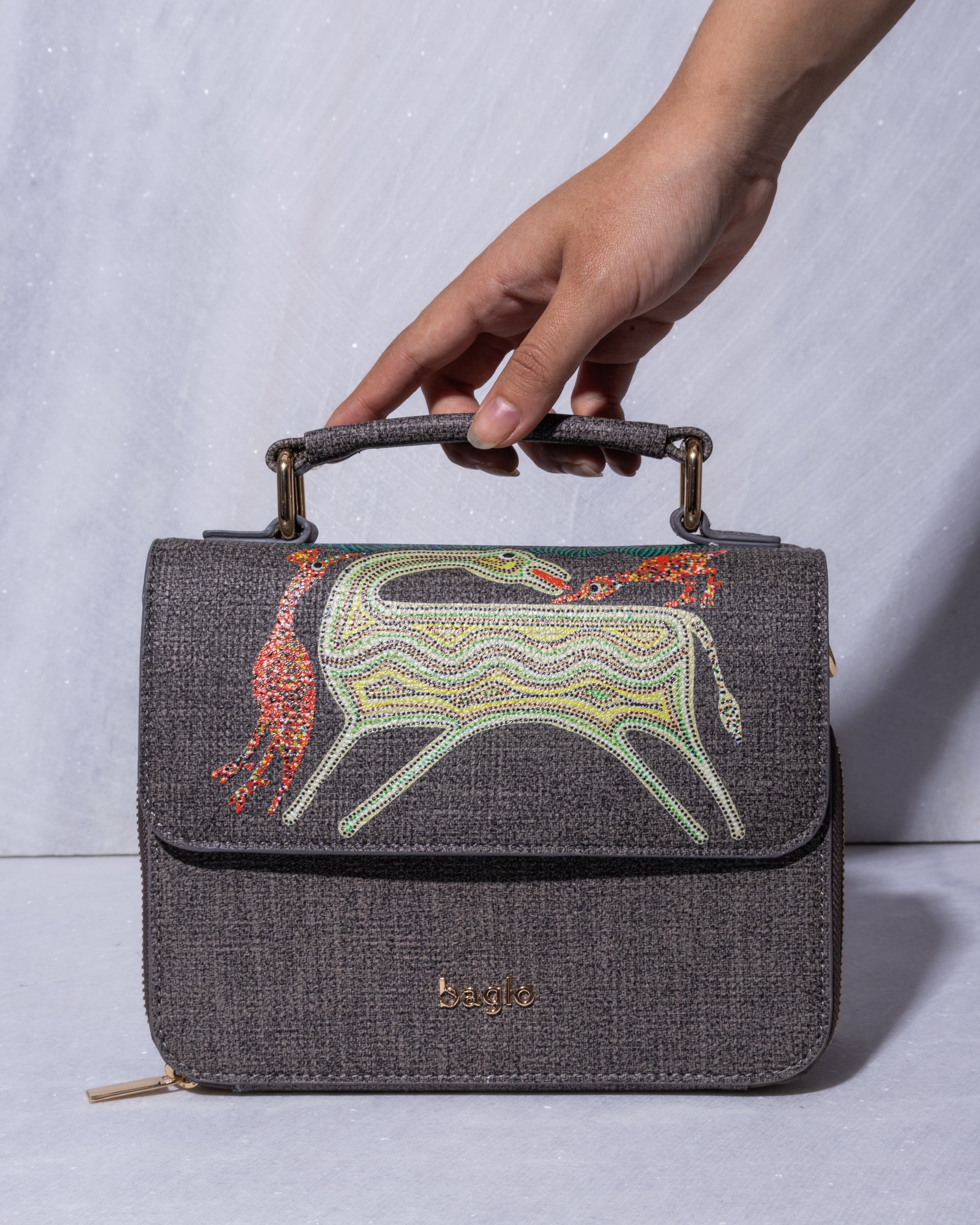ANIMAL BUNDLE BOX BAG Grey