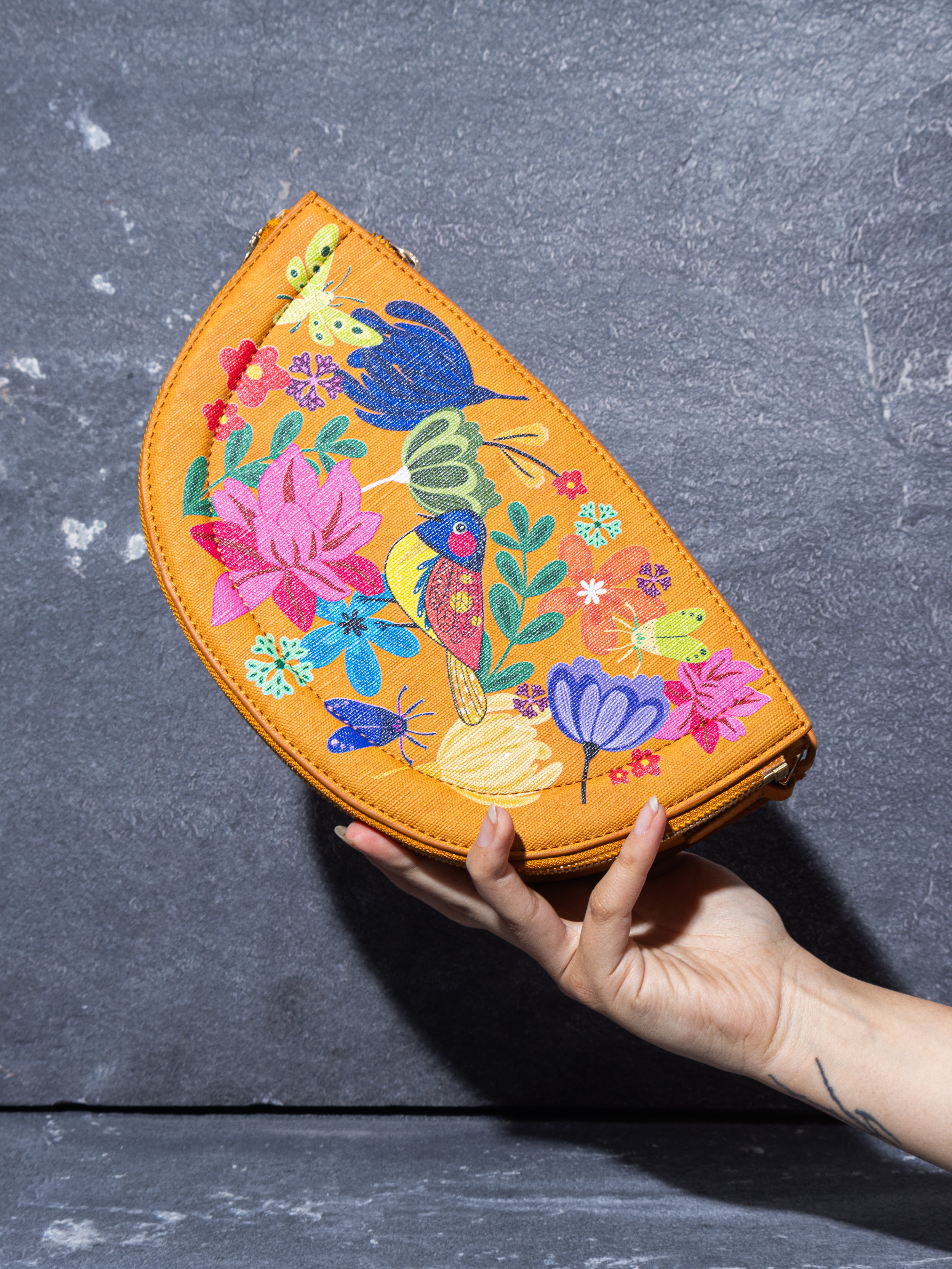 The Rang Bagh Half Moon Sling Bag