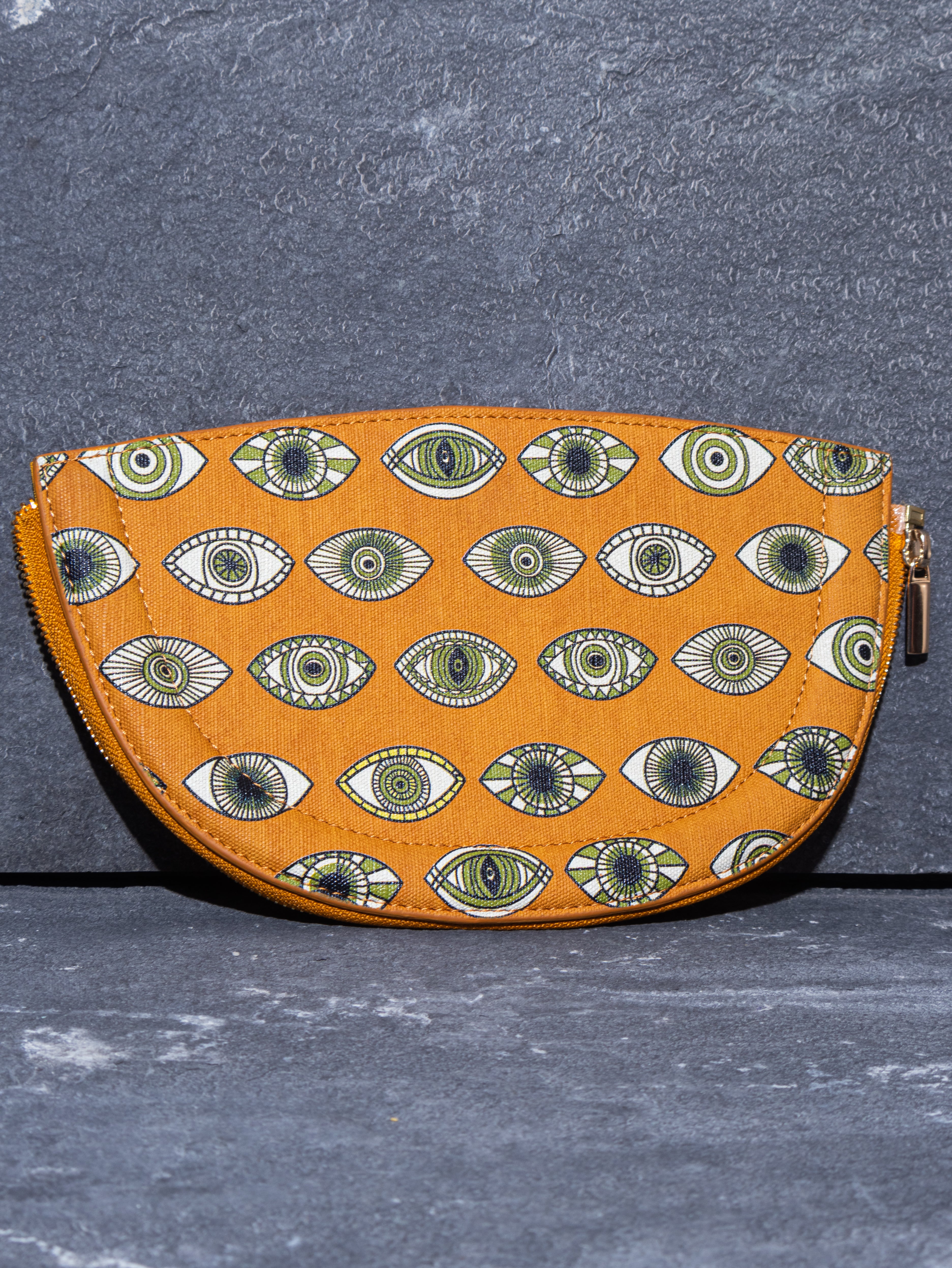 ABSTRACT BUNDLE HALF MOON BAG Yellow