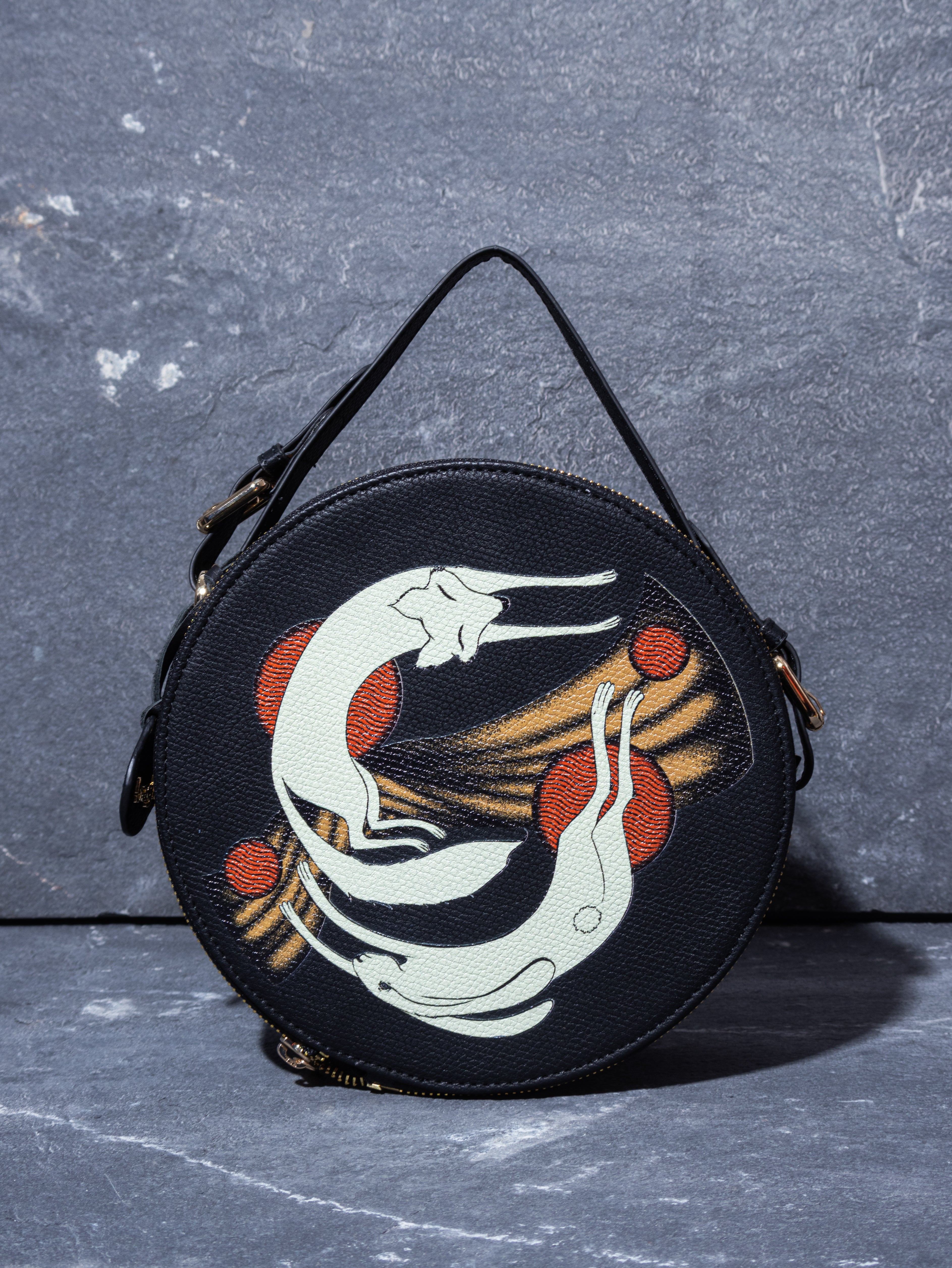 GRANDEUR BUNDLE ROUND BAG Black