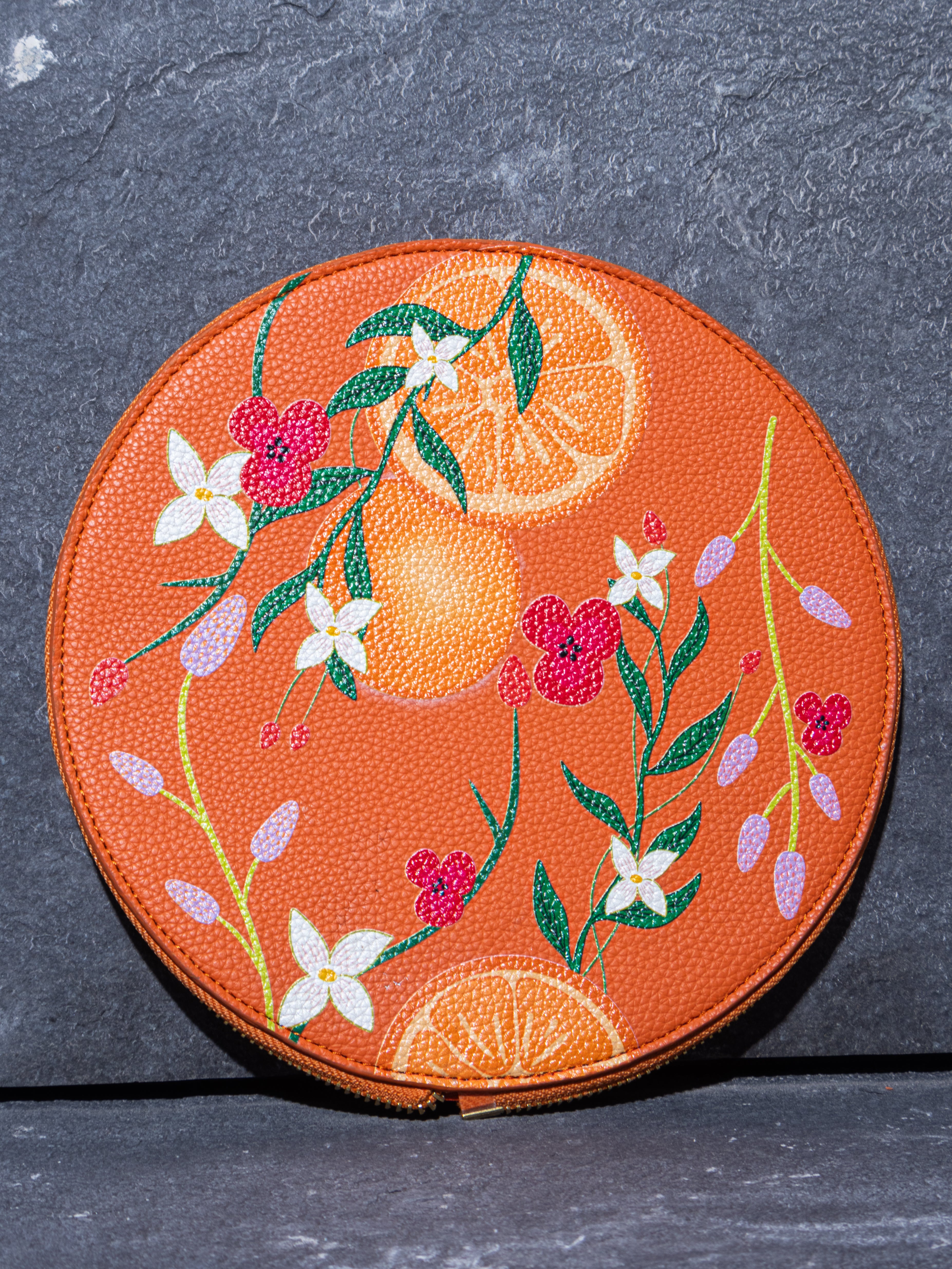 ABSTRACT BUNDLE ROUND BAG Orange