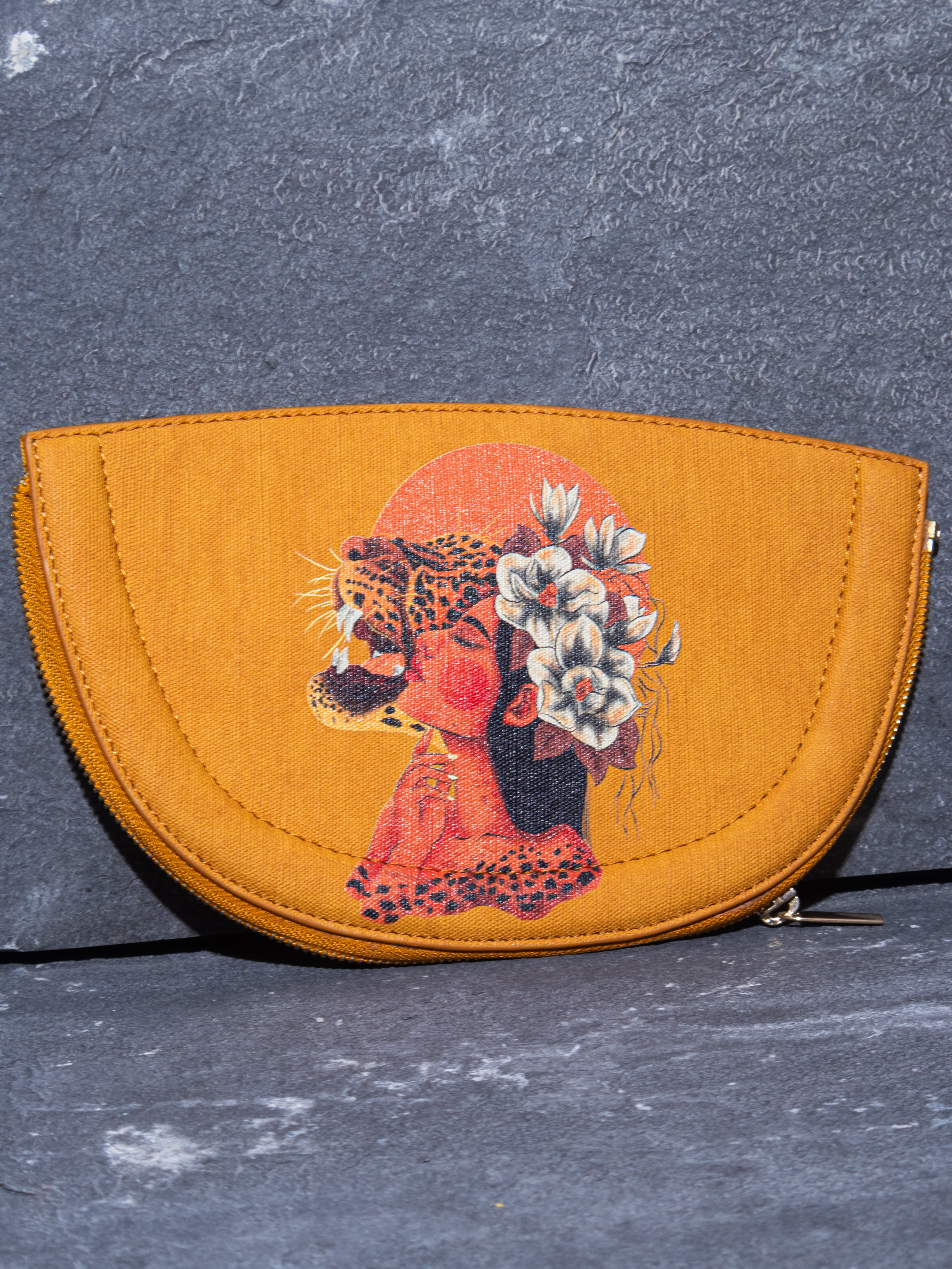 ABSTRACT BUNDLE HALF MOON BAG Yellow