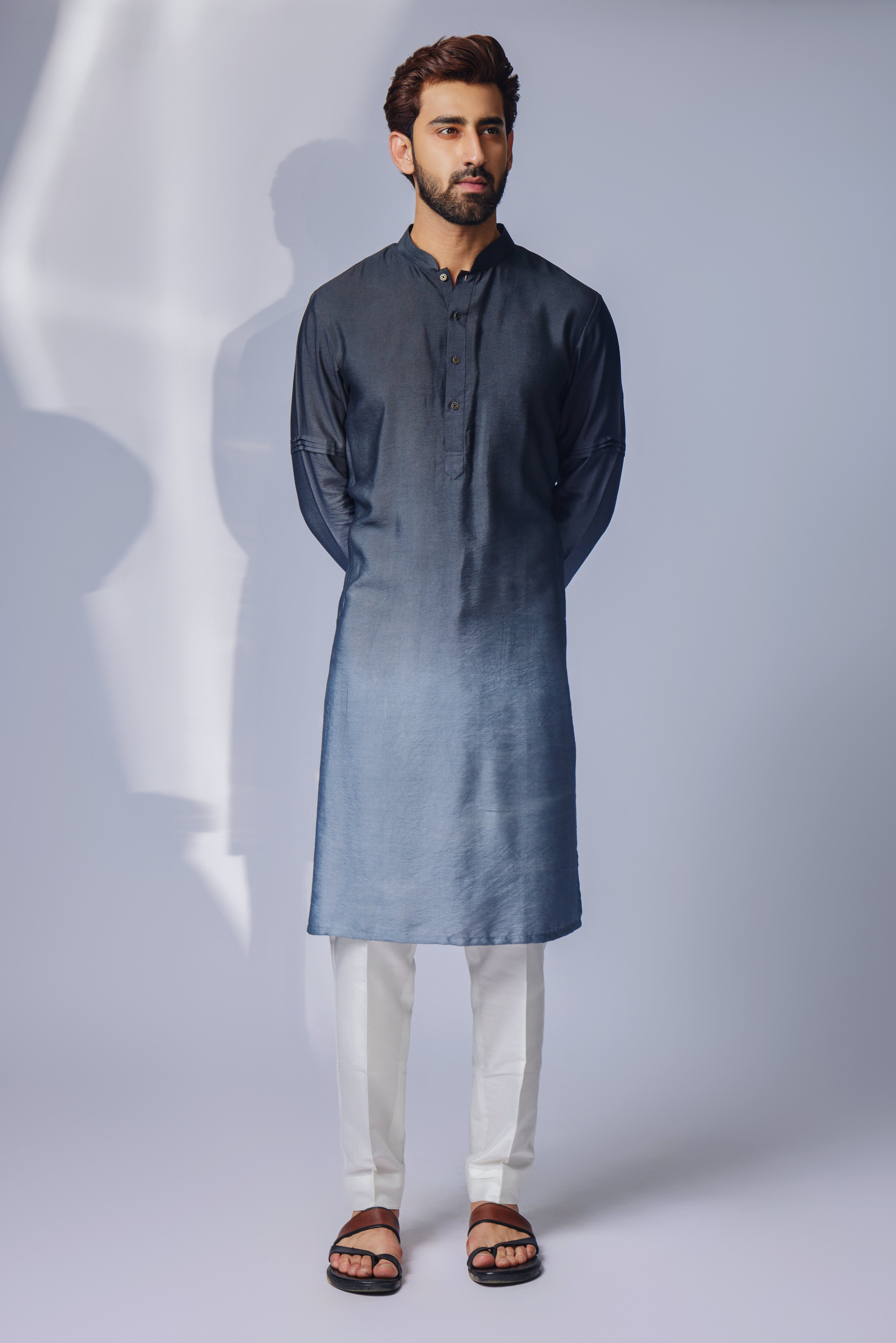 Grey Ombre Kurta Set