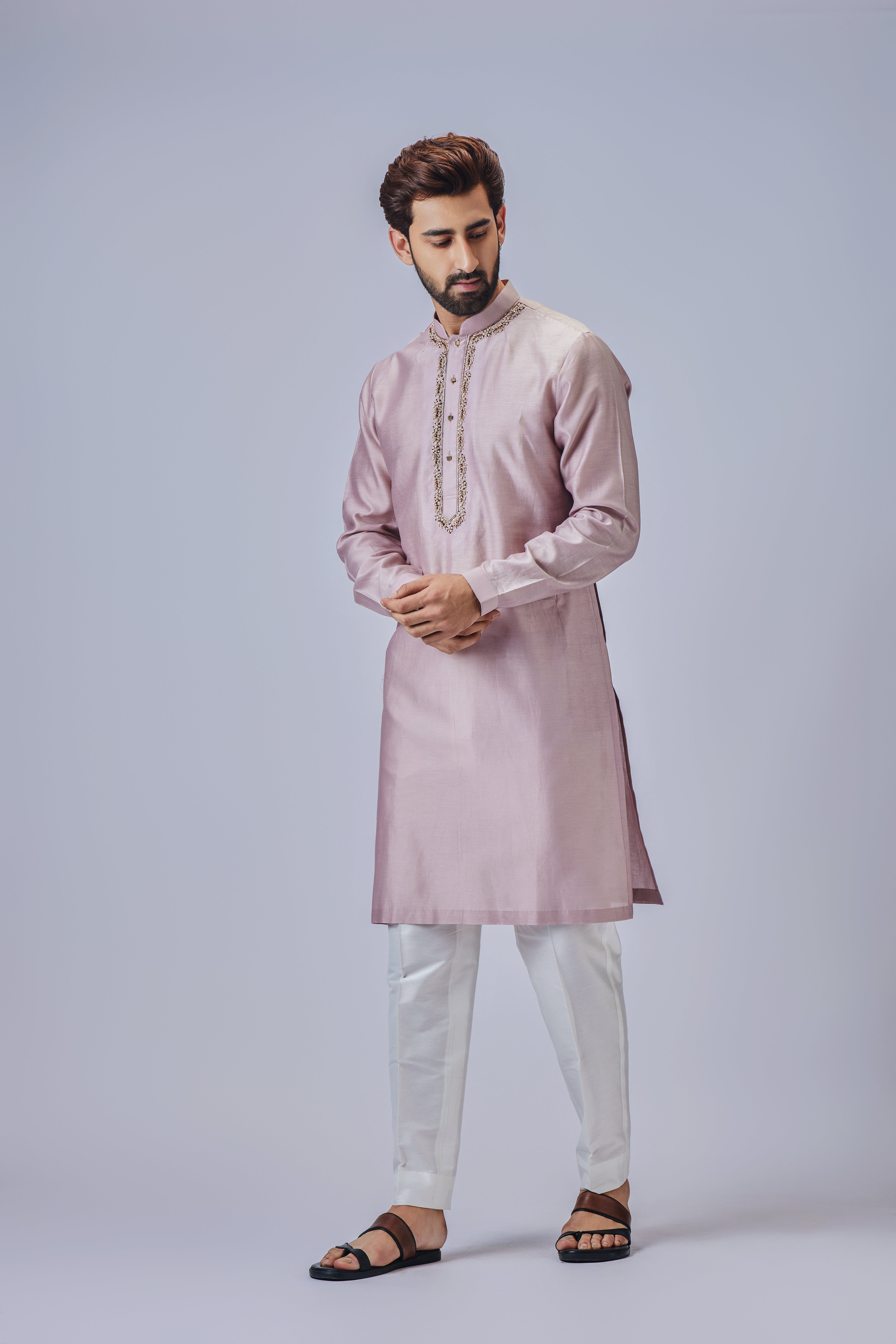 Light Cream Kurta Set
