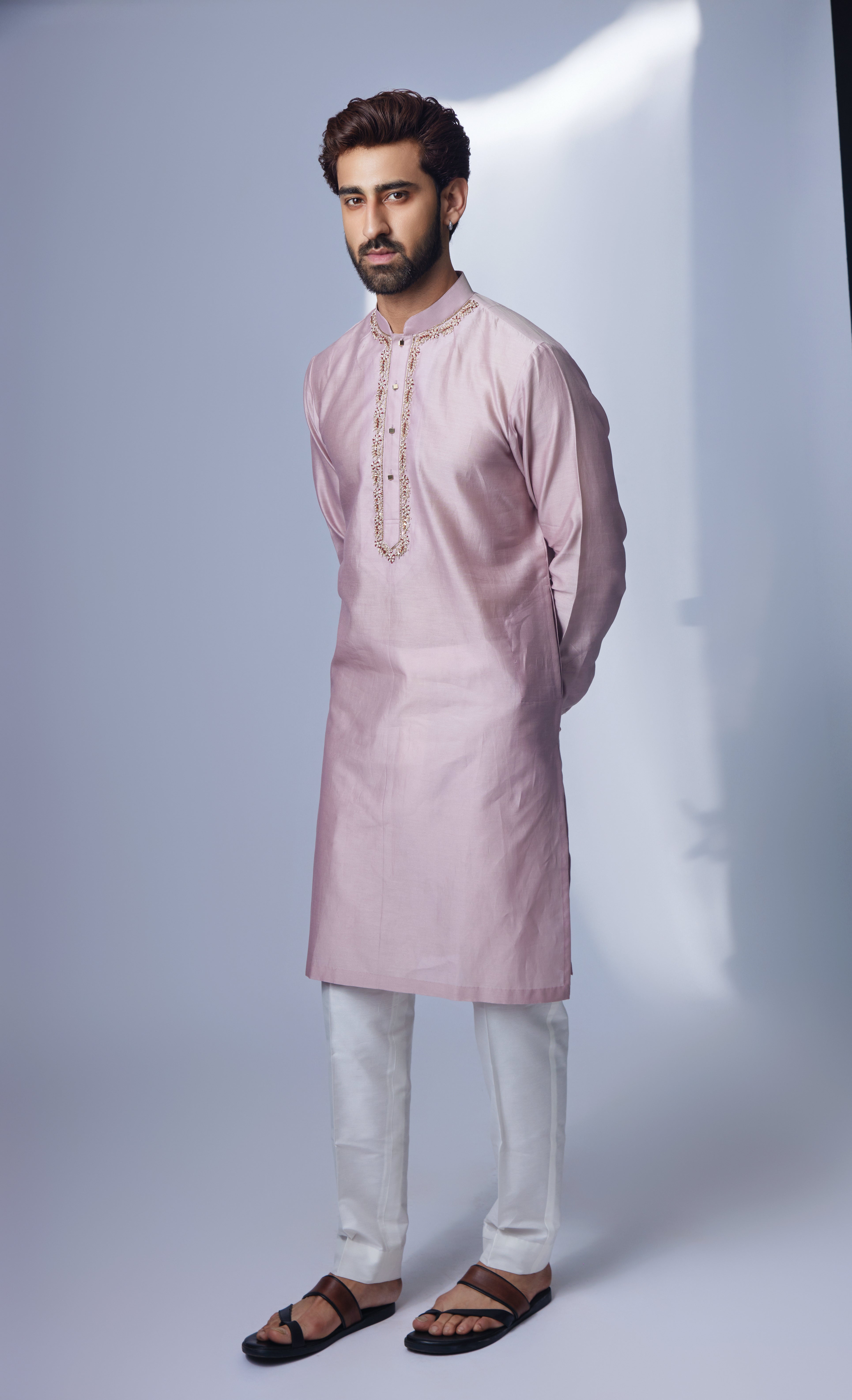 Light Cream Kurta Set