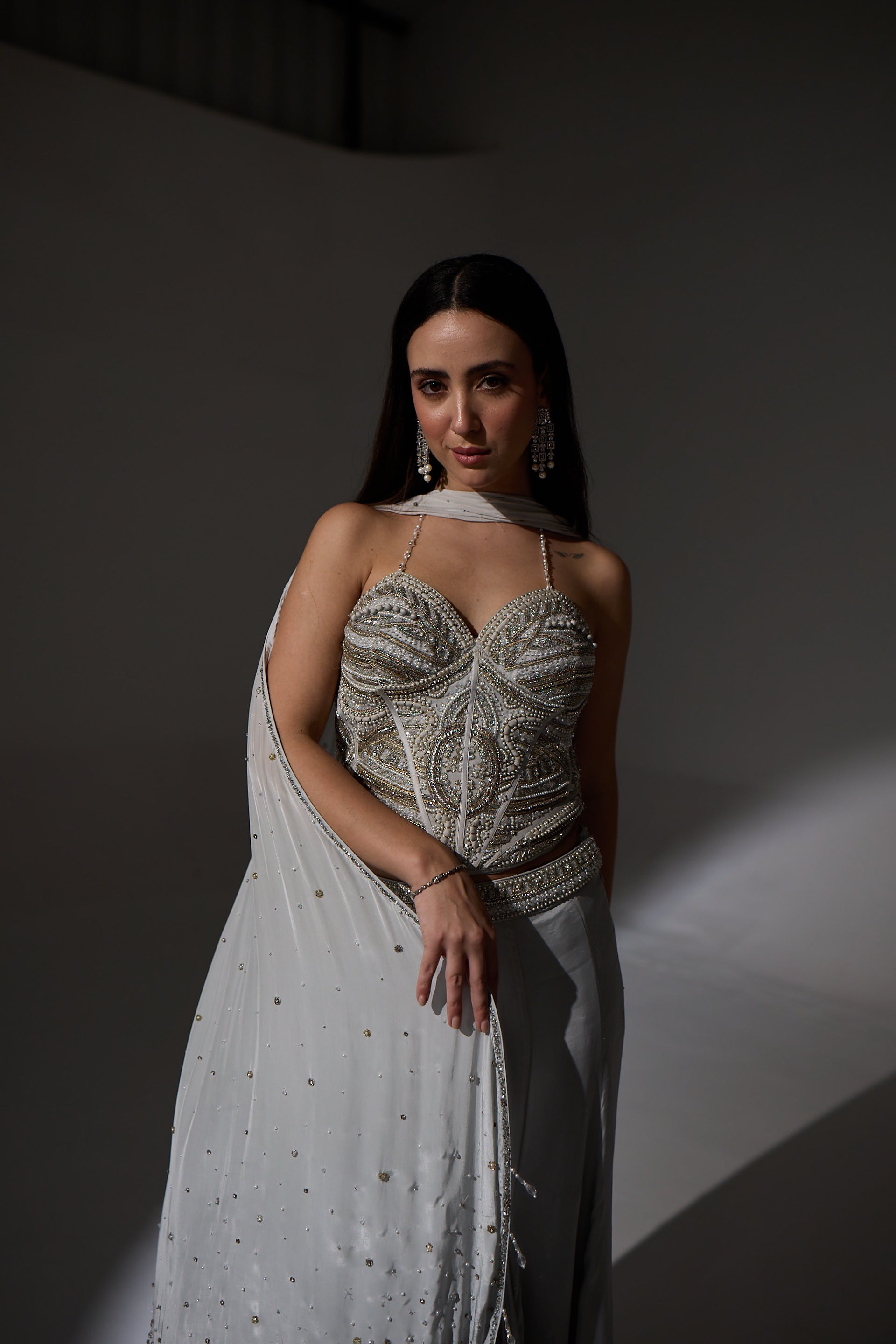 Agnes Corset Sharara set