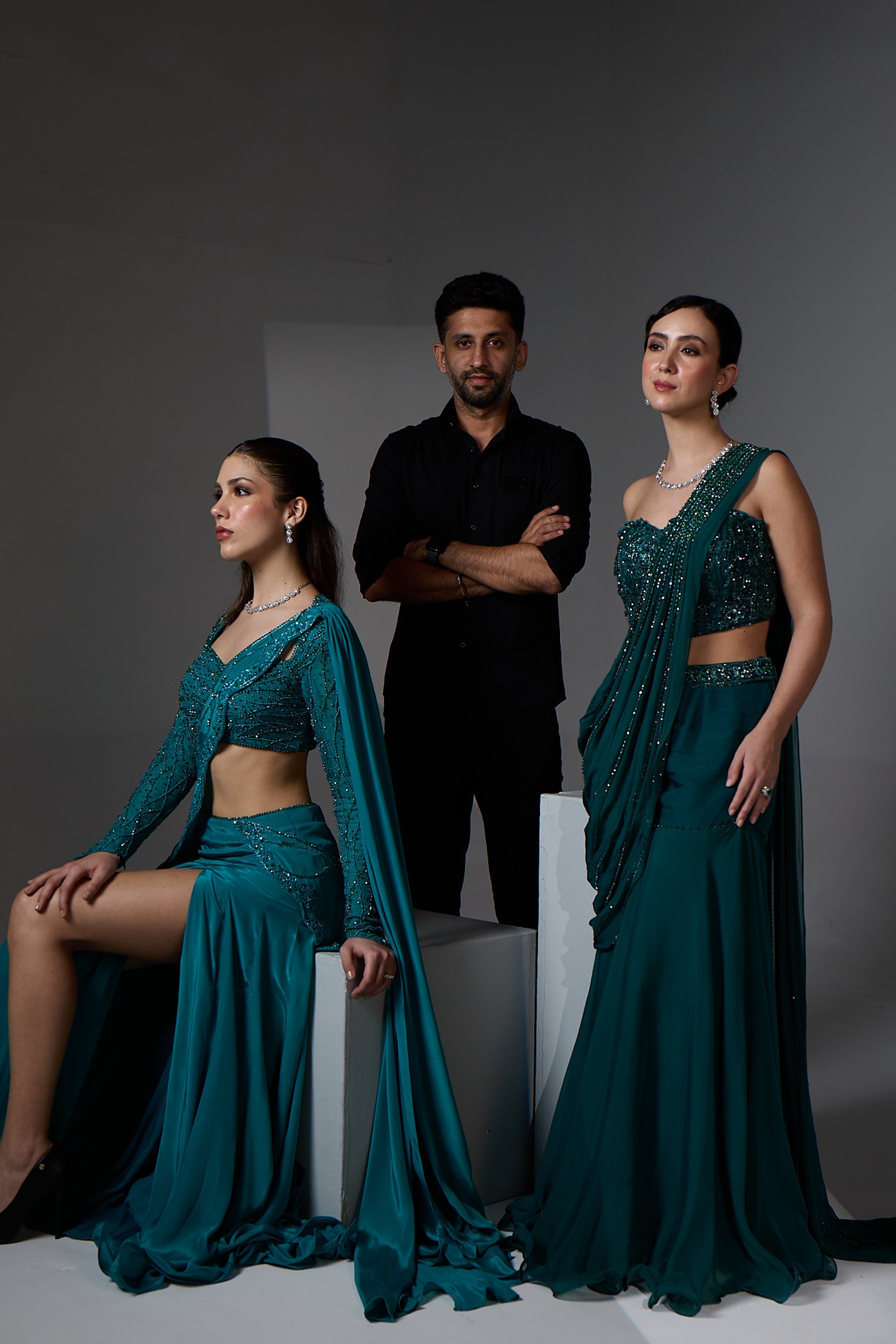 Nora Corset Sharara set