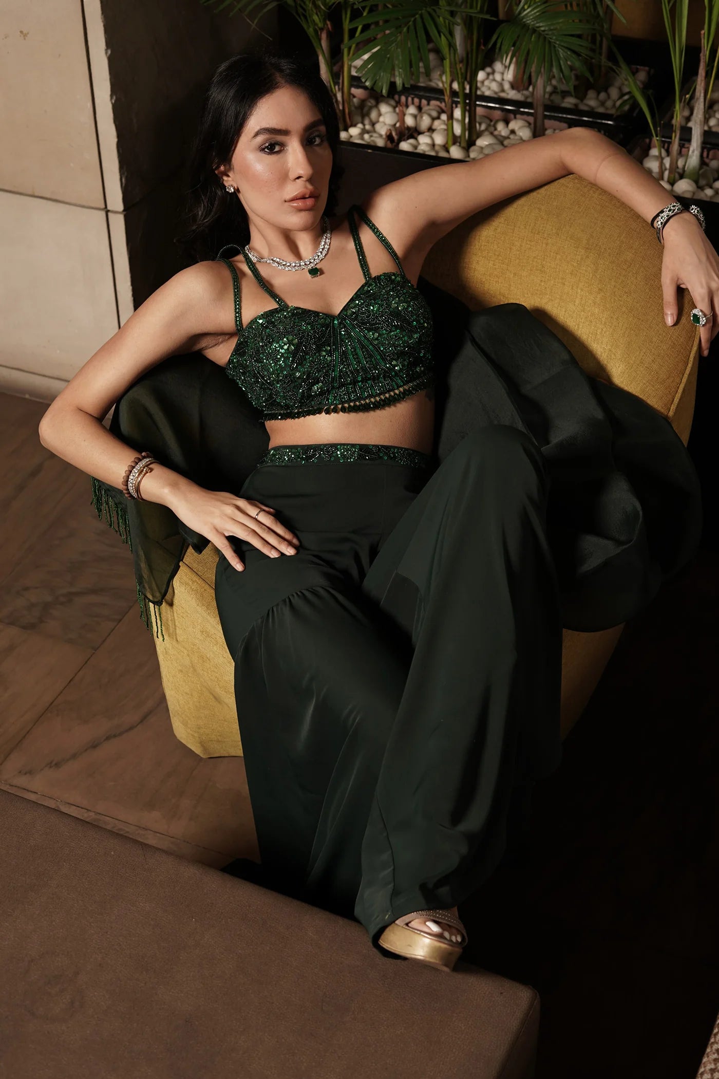 Emerald Enchantment Gharara