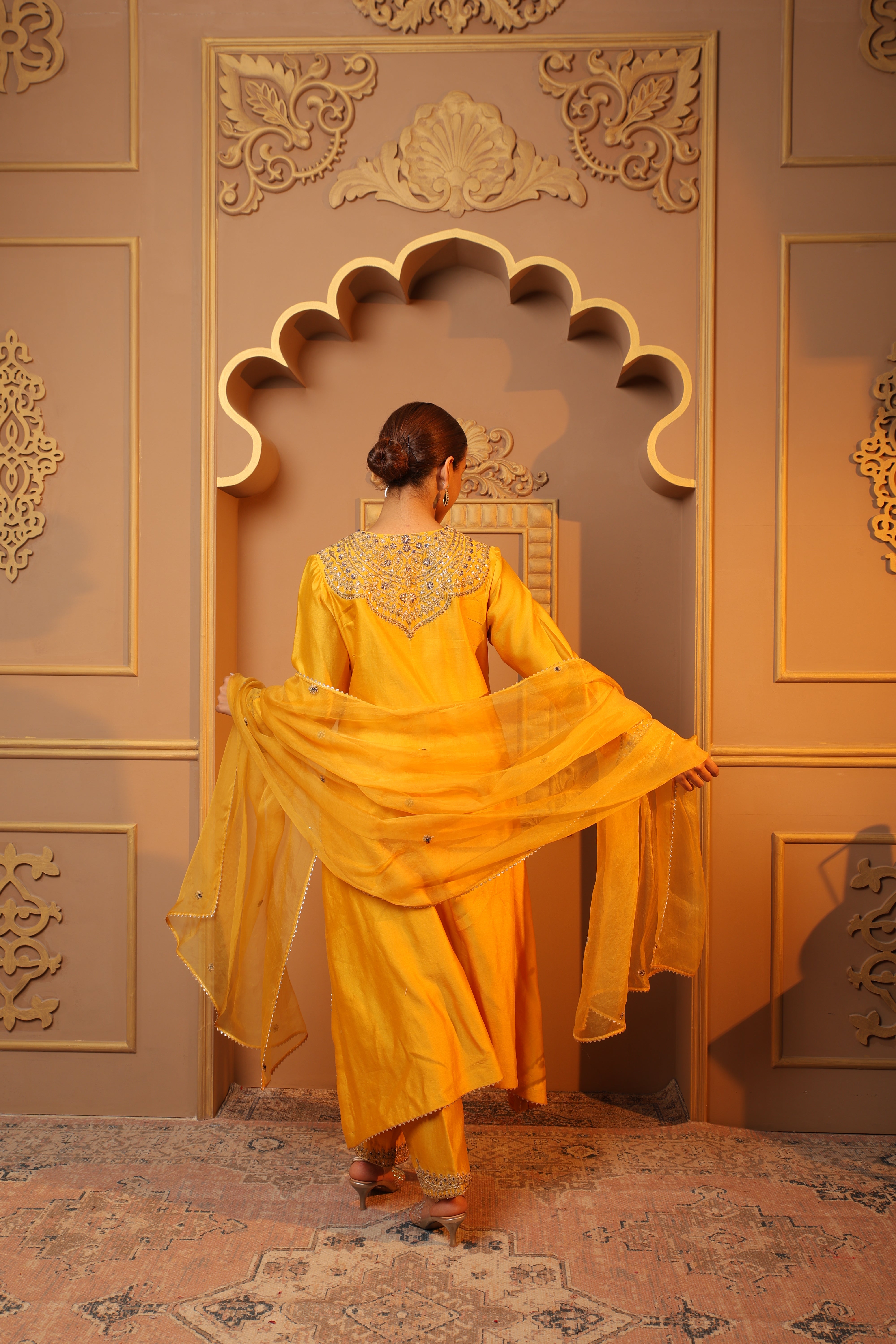 Yellow Radiance Embroidered Salwar Kameez Set