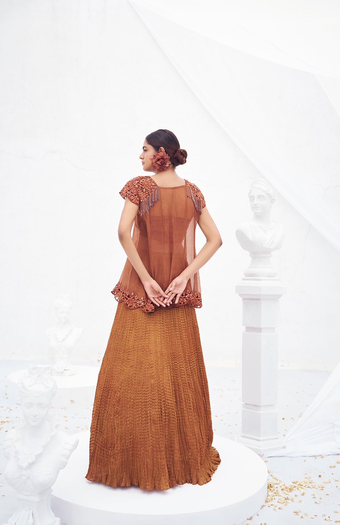 Shubhra- Umbrella skirt set S