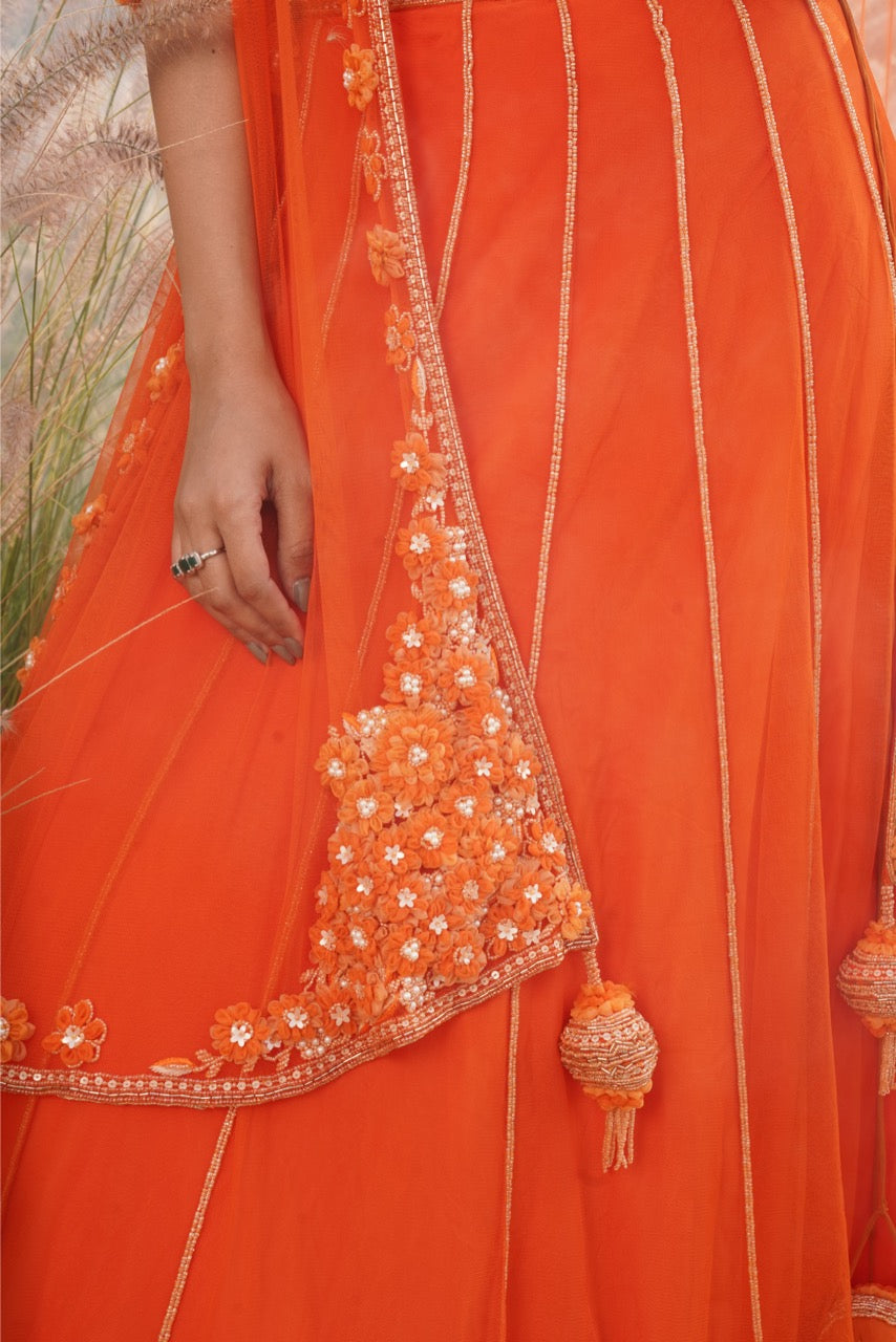 Marigold Muse Lehenga