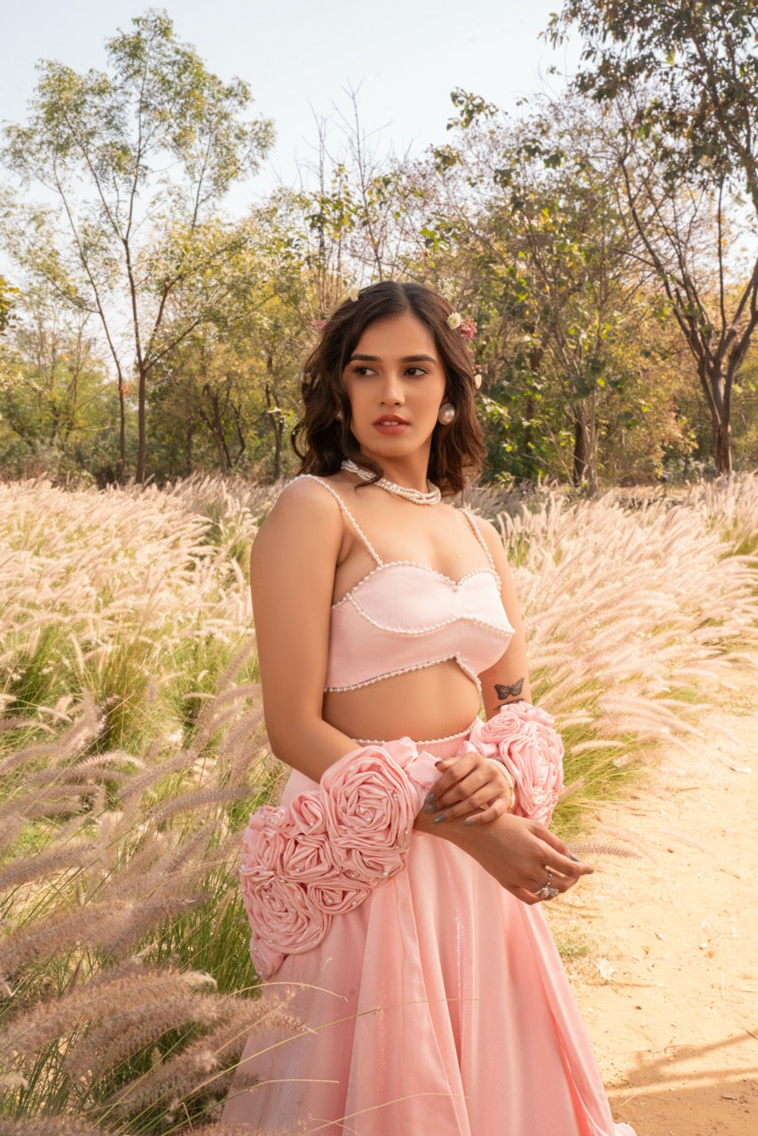 Blush Bloom Lehenga