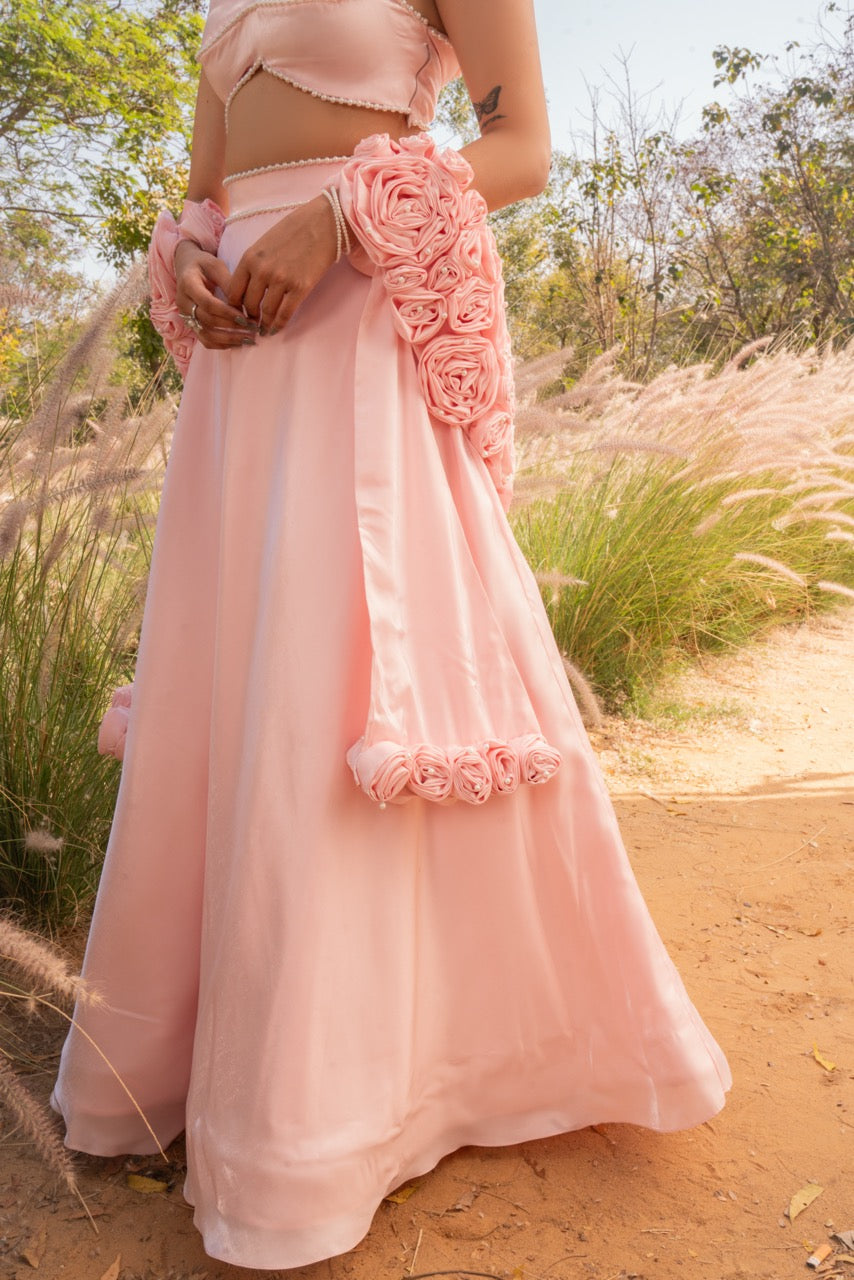Blush Bloom Lehenga
