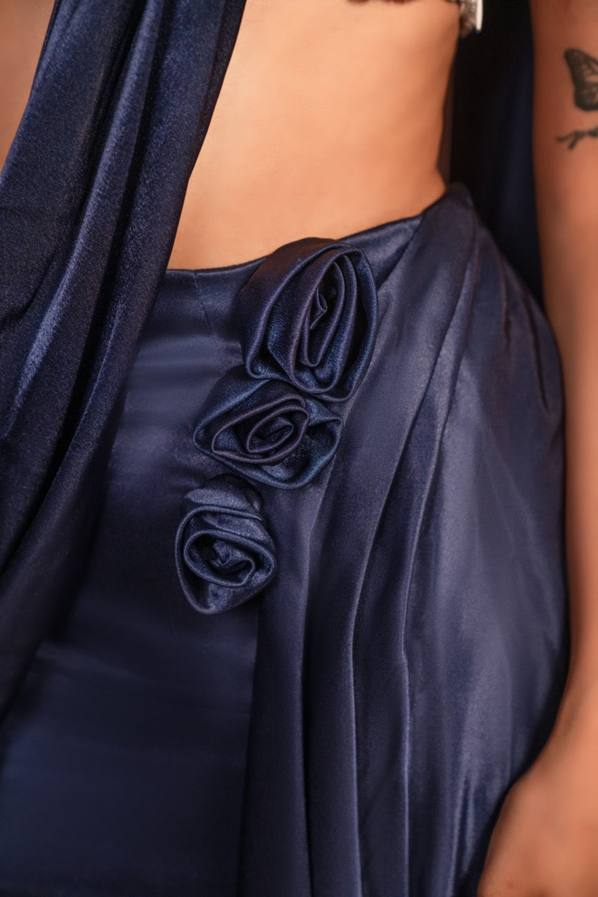 Sapphire Moonlit Saree