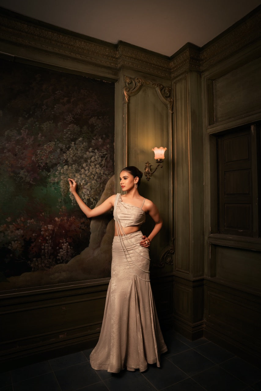 Champagne Pearl Drape