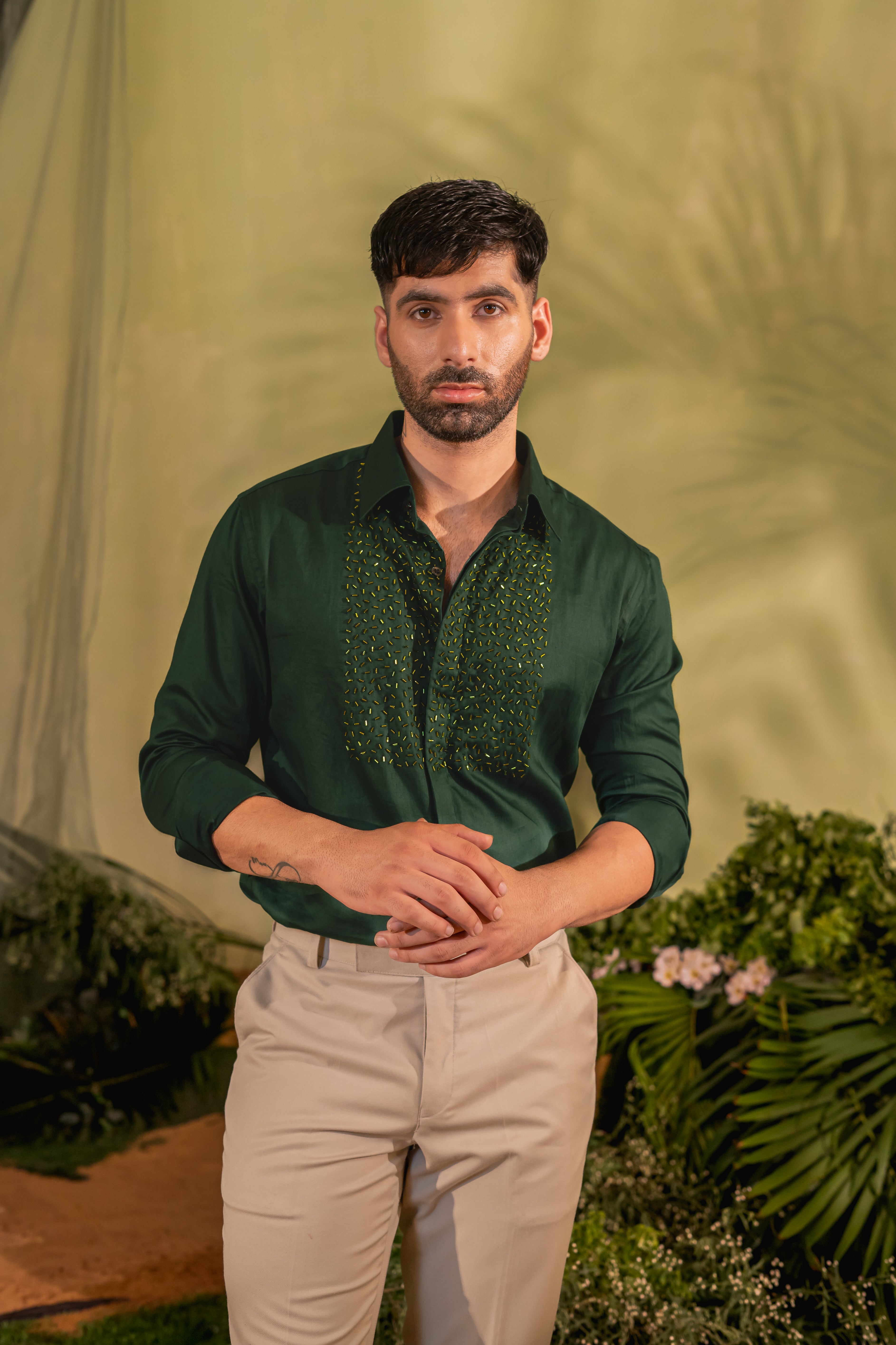 Dark Green Party Shirt Dark Green Party Shirt