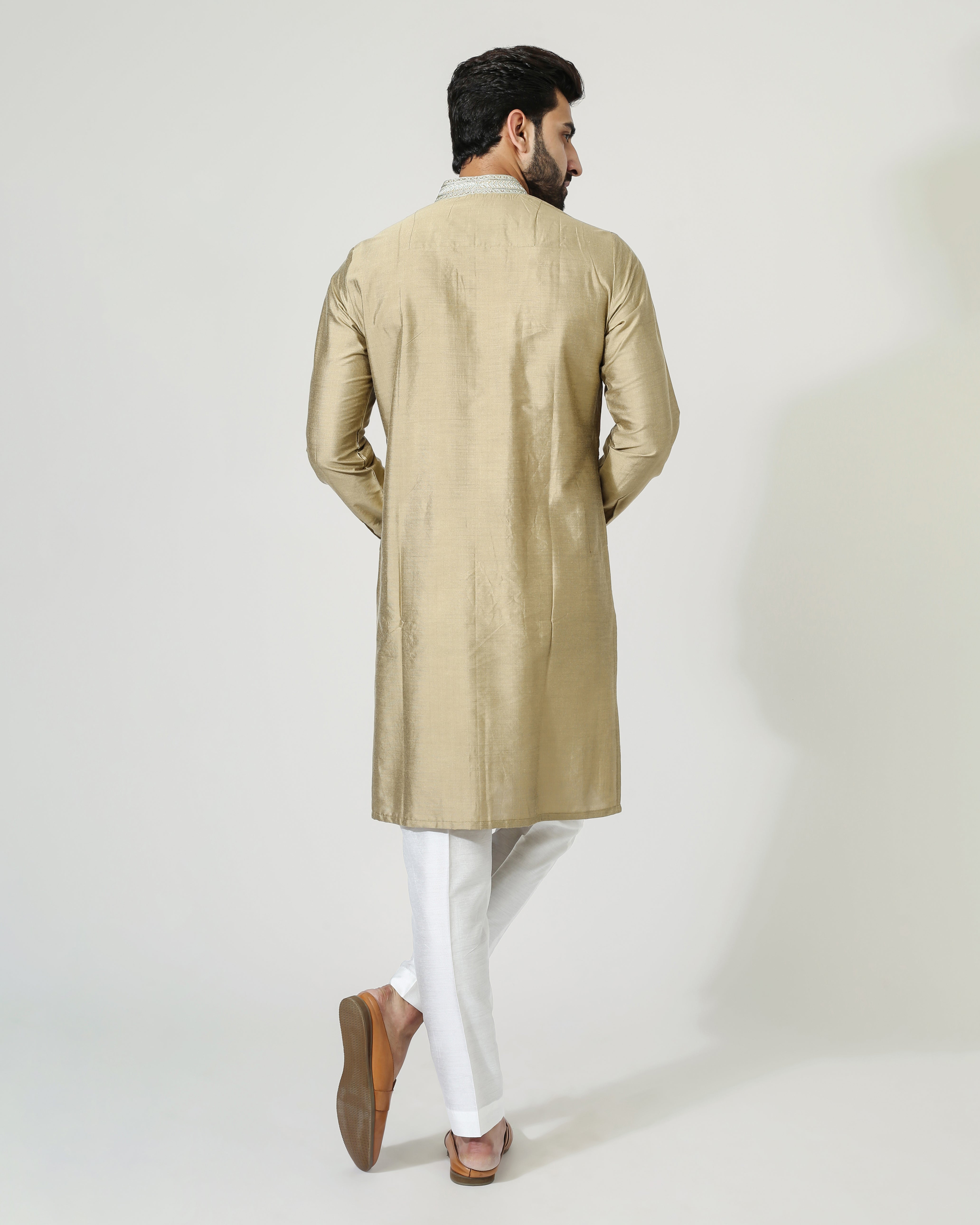 Gold Beige Kurta Set