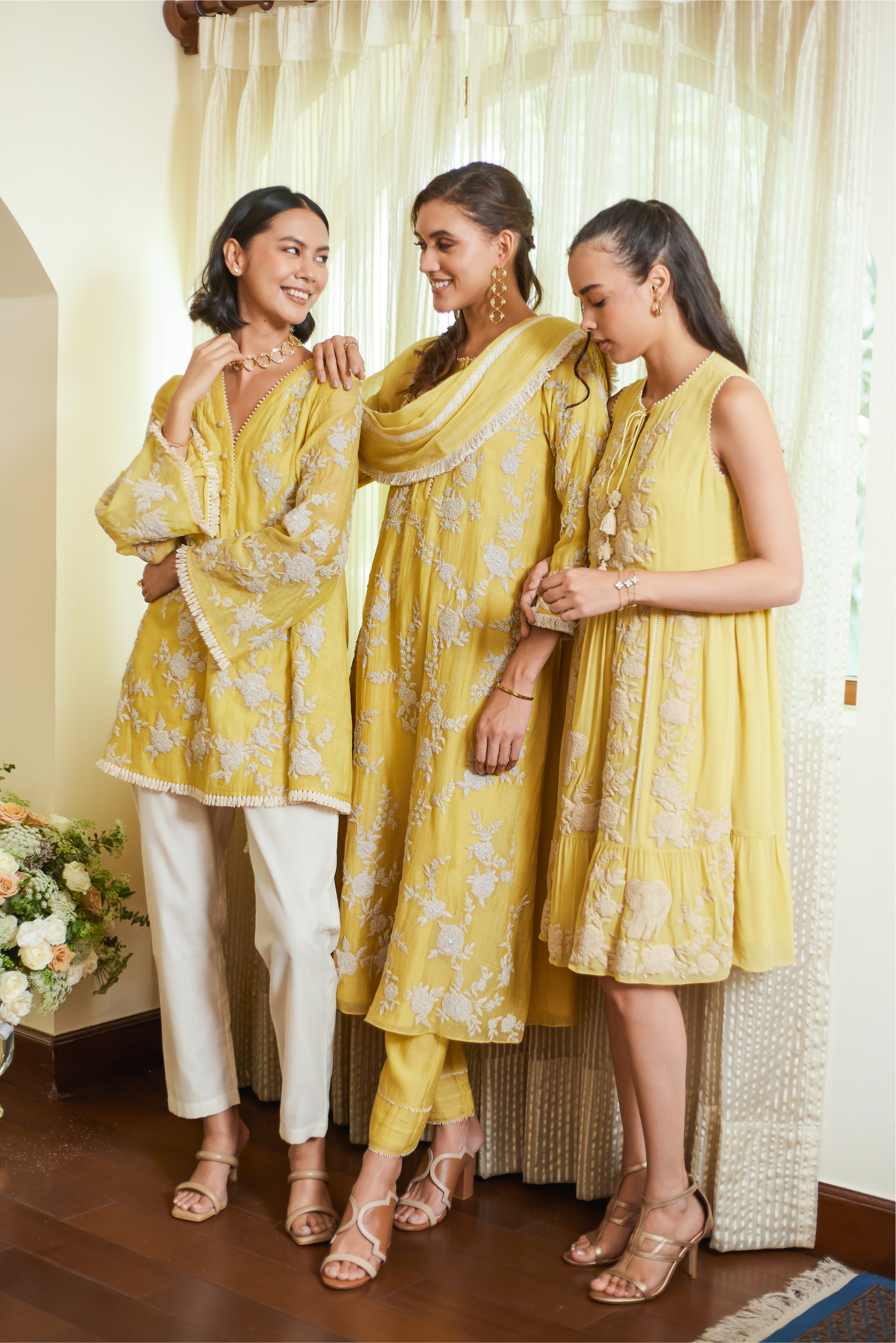 FALL YELLOW MUSE TUNIC