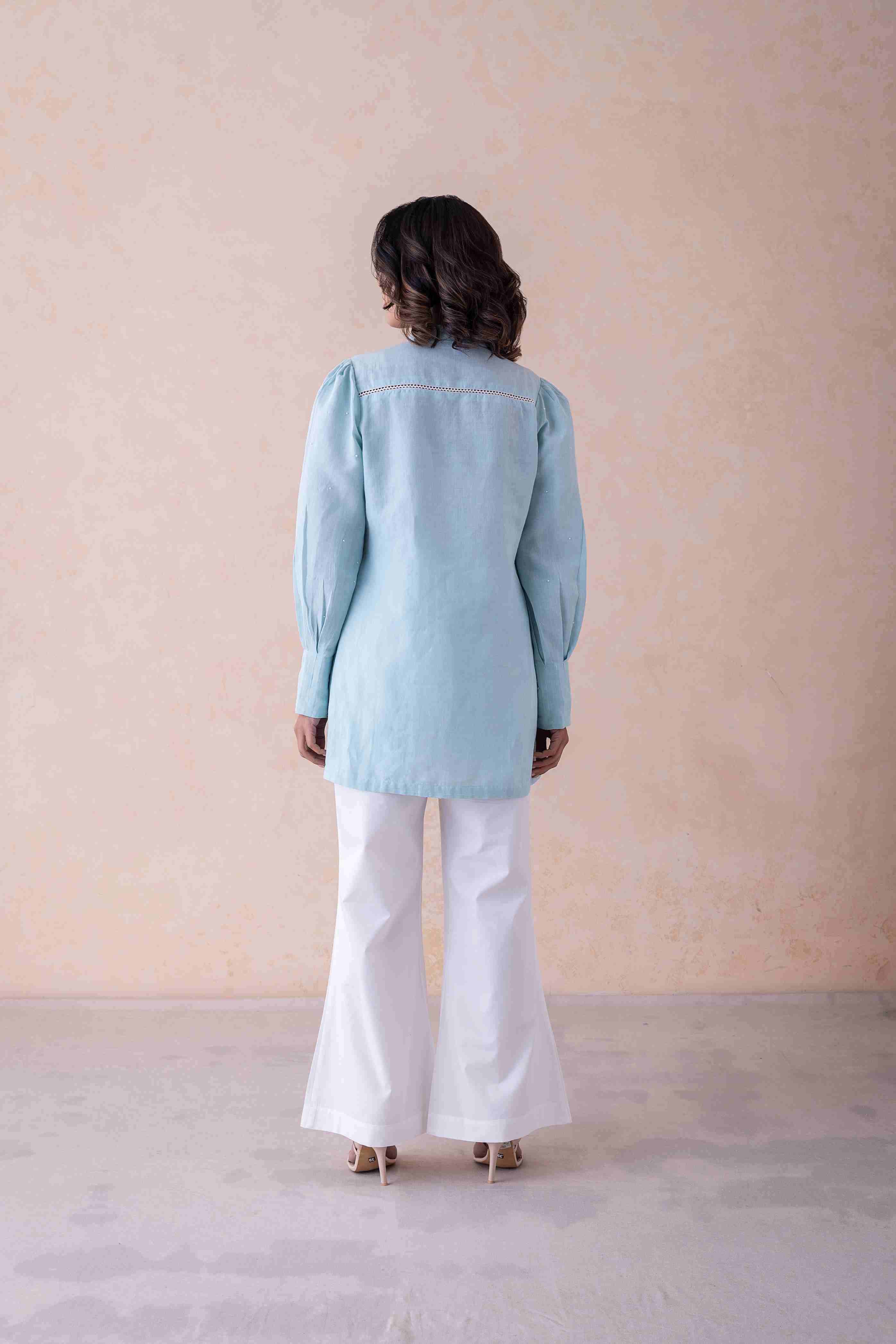 Pearl Elegance Tunic With Pants