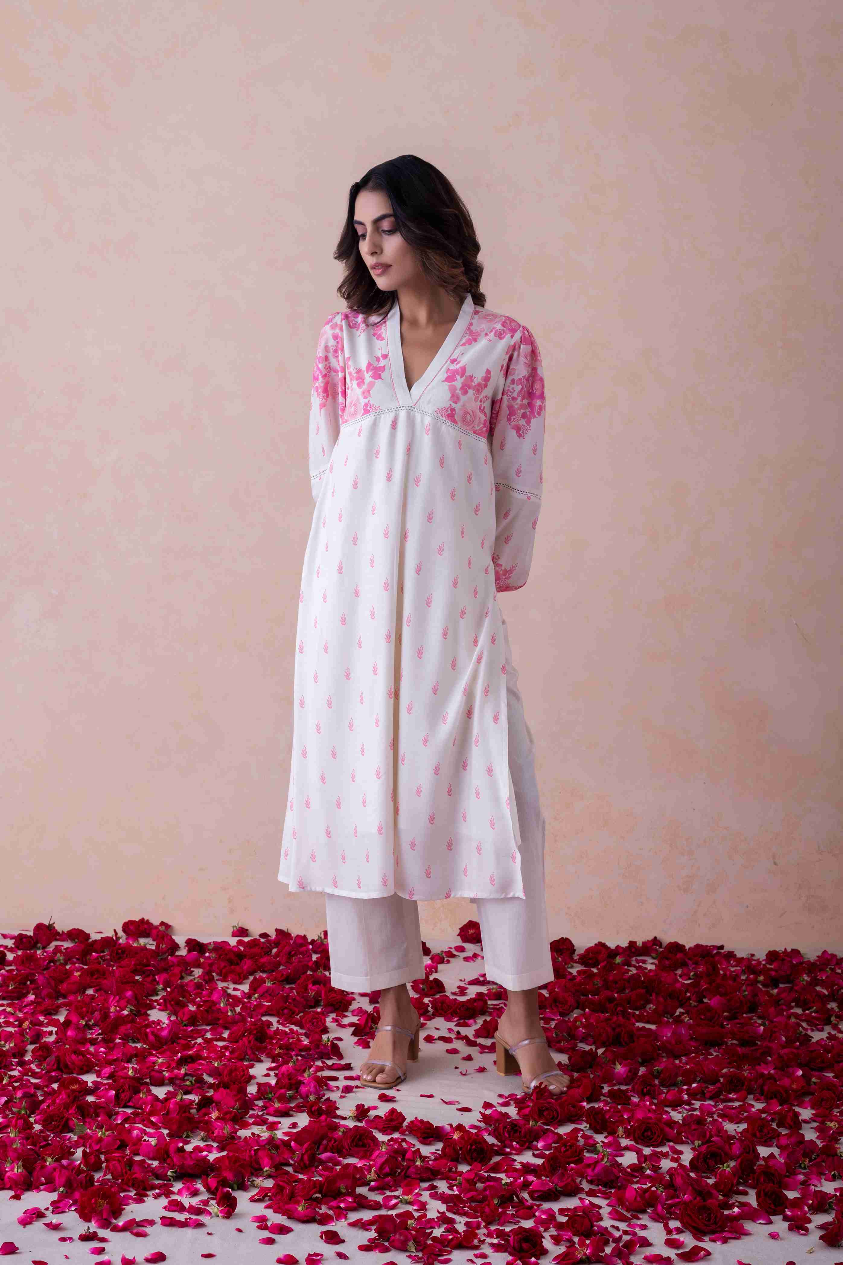 Rosé Elegance Kurta Set