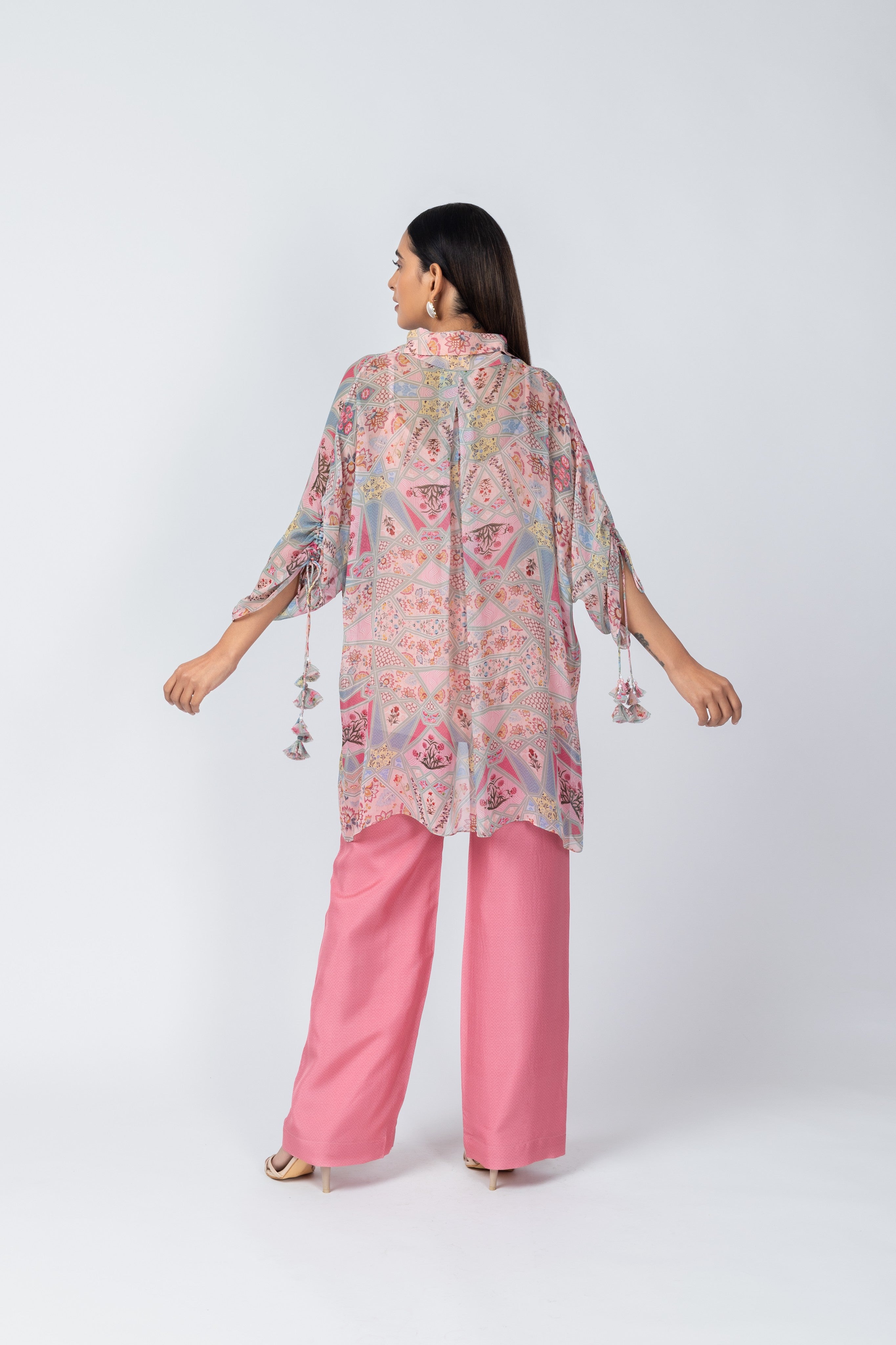 Mughal Floral & Geometric Motif Printed Co-ord Set