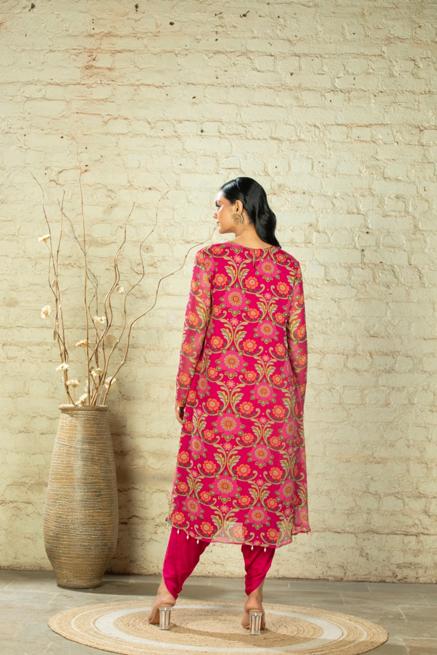 NUSRAT HIGH LOW PINK