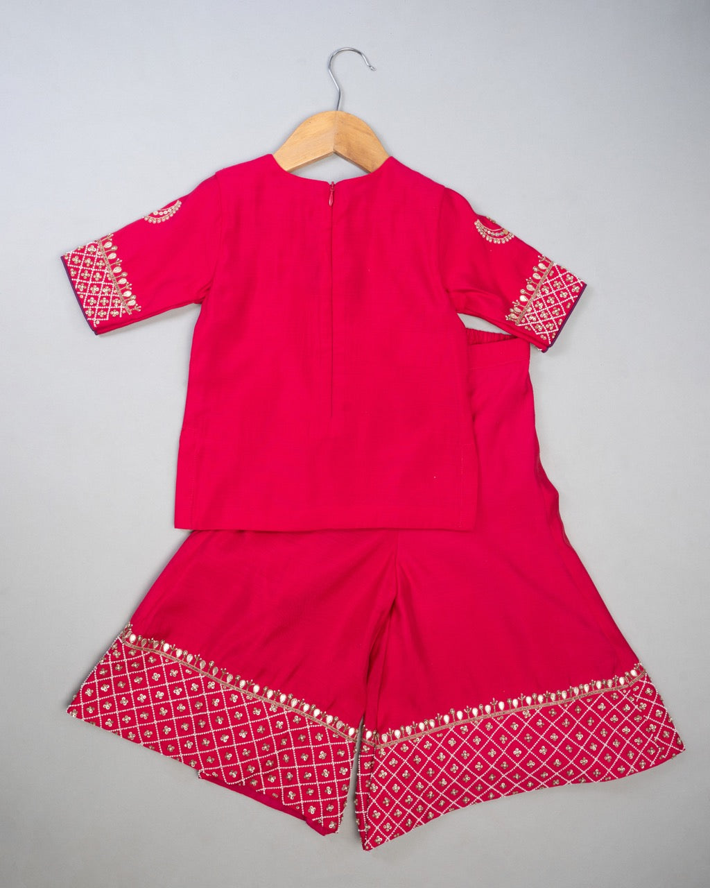 Pink Seq Palazzo Set