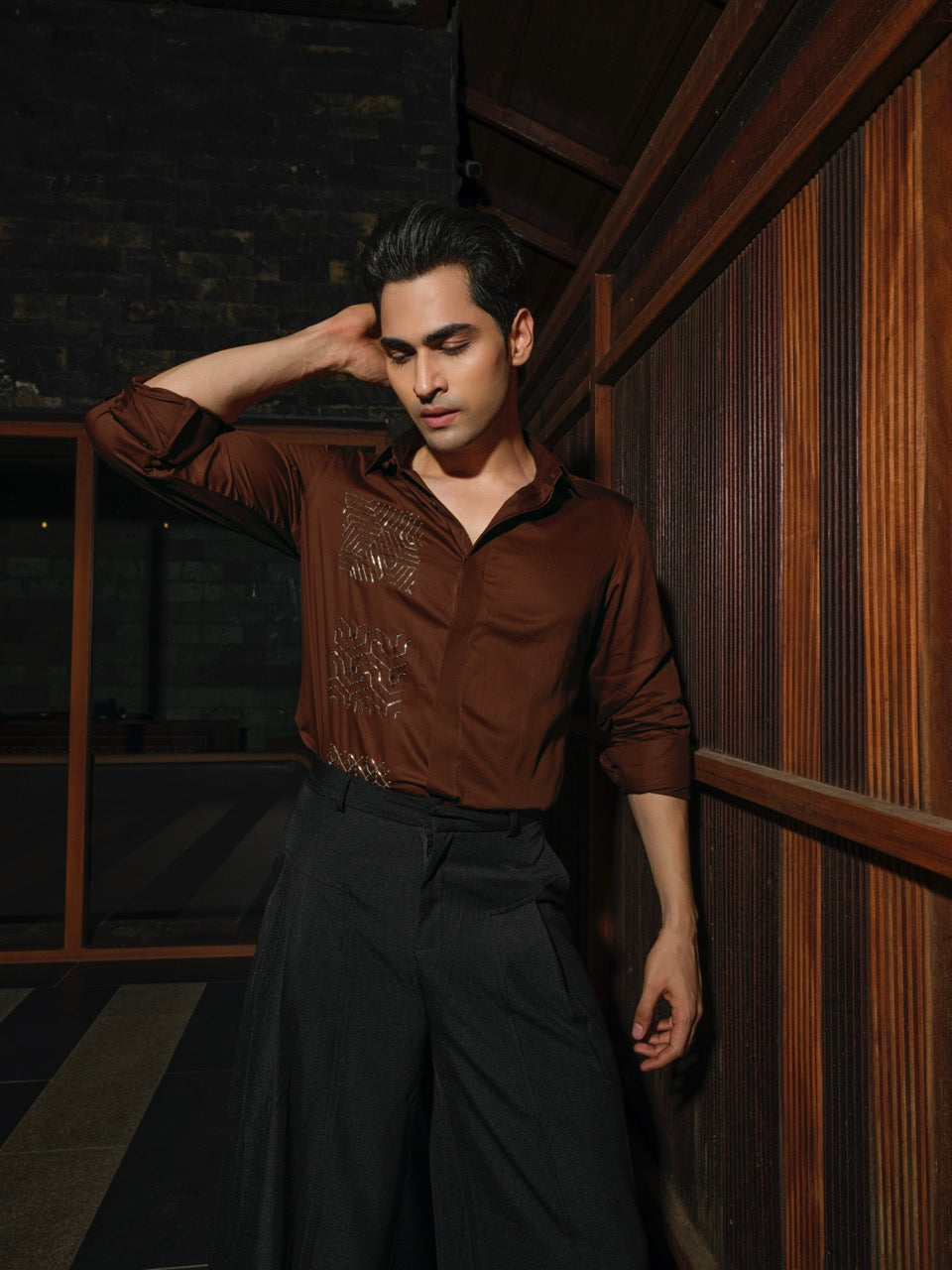 Mocha Maze Party Shirt
