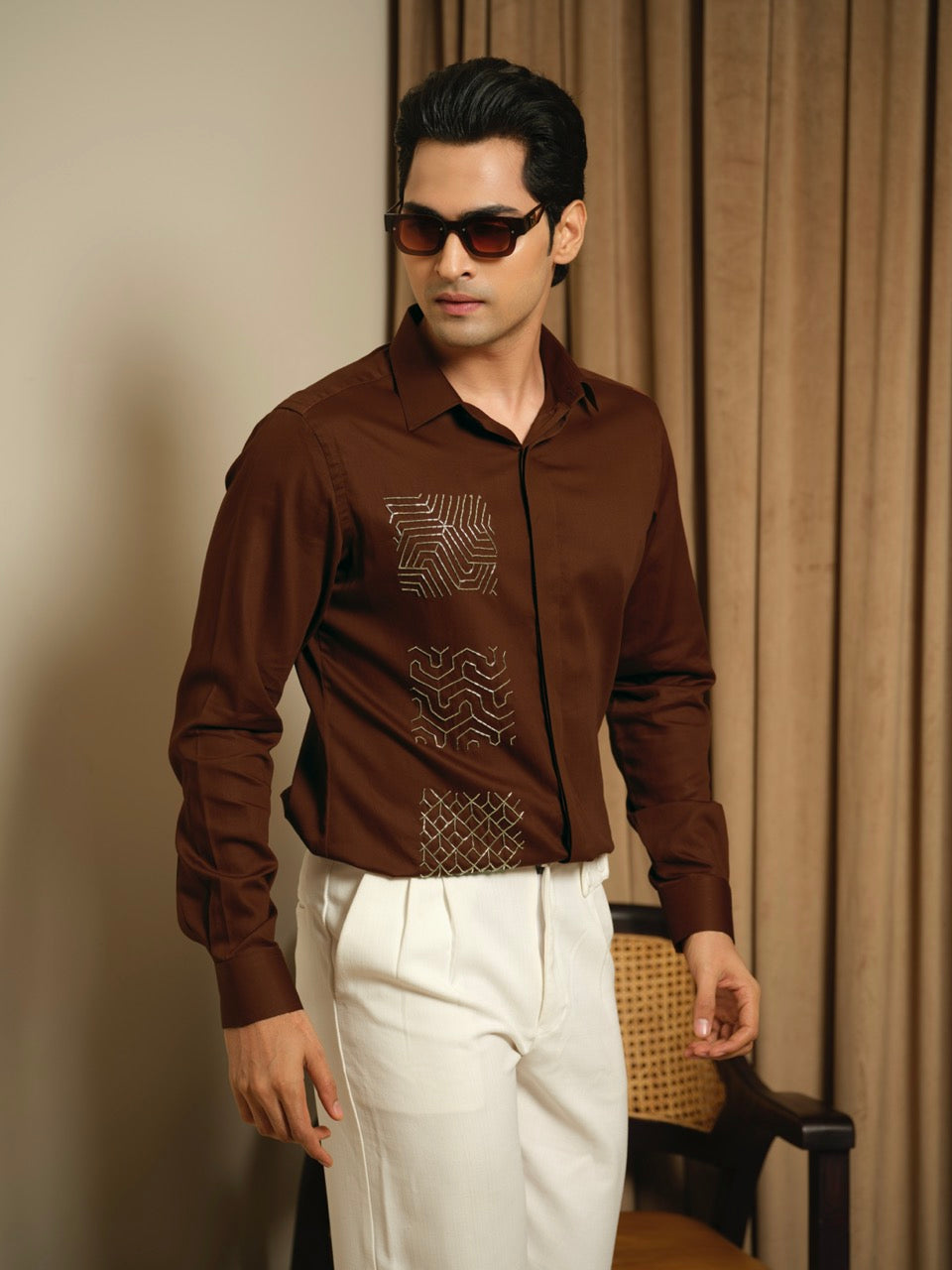 Mocha Maze Party Shirt