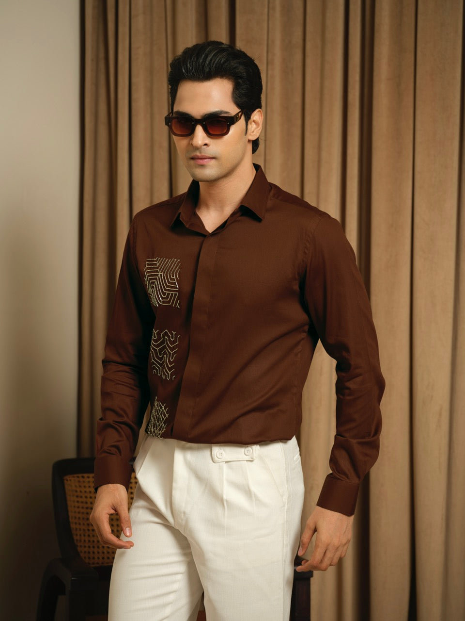 Mocha Maze Party Shirt