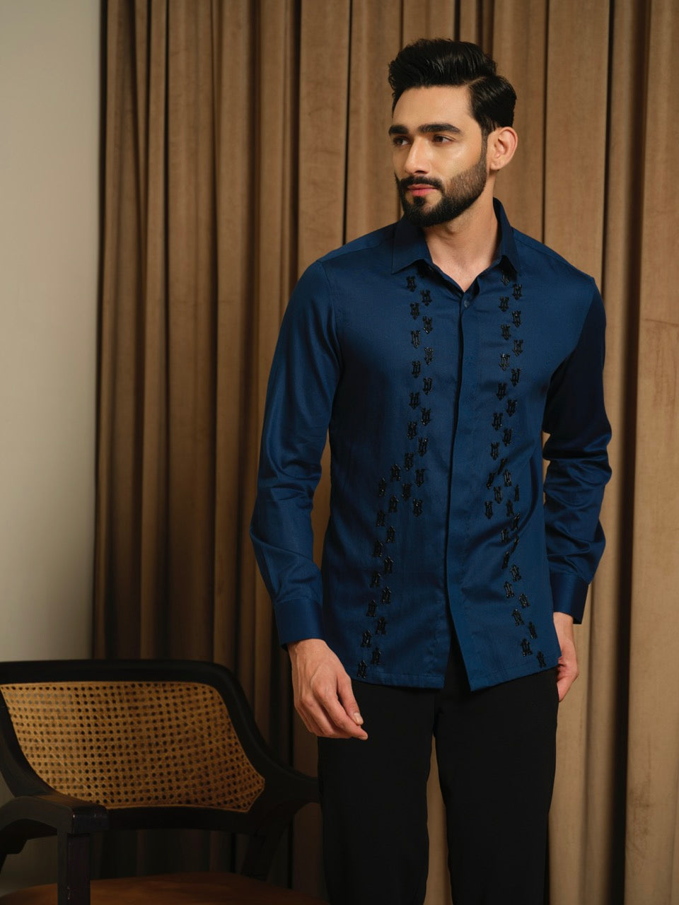 Black Arrow Blue Shirt