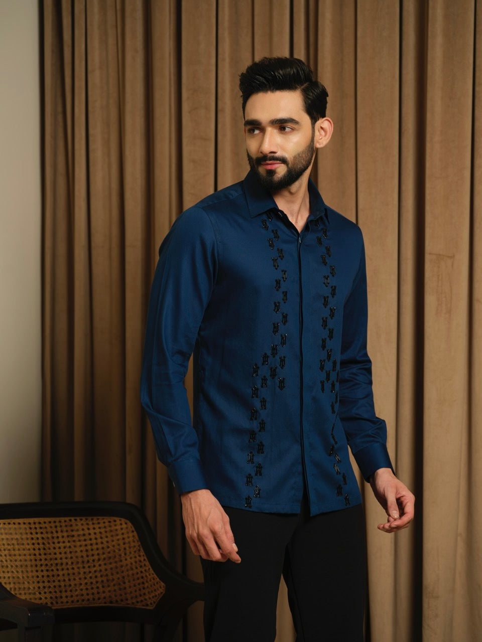 Black Arrow Blue Shirt
